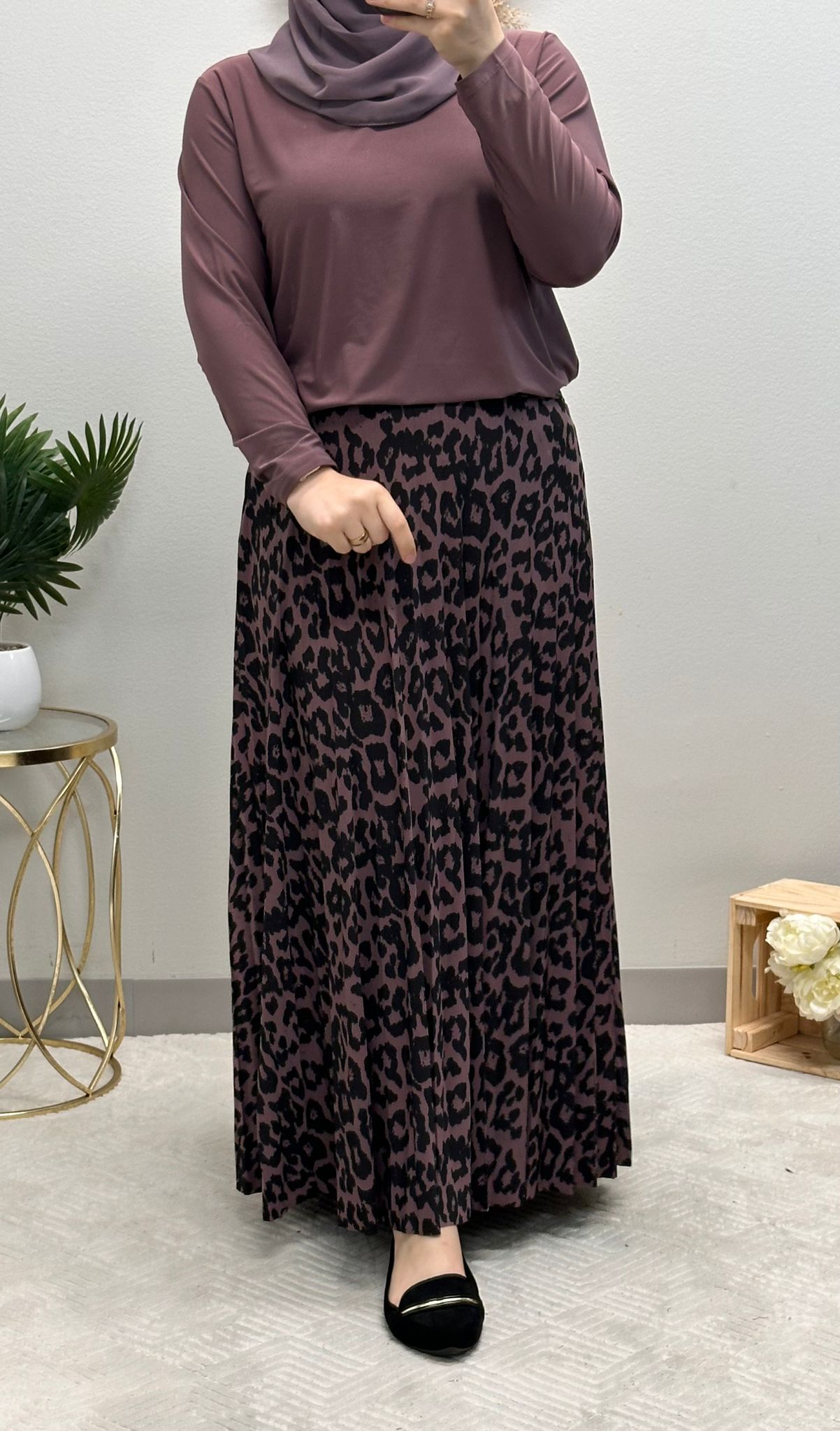 Soft Lycra Tiger skirt set
