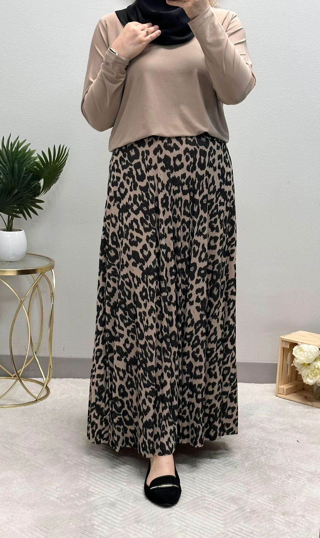 Soft Lycra Tiger skirt set