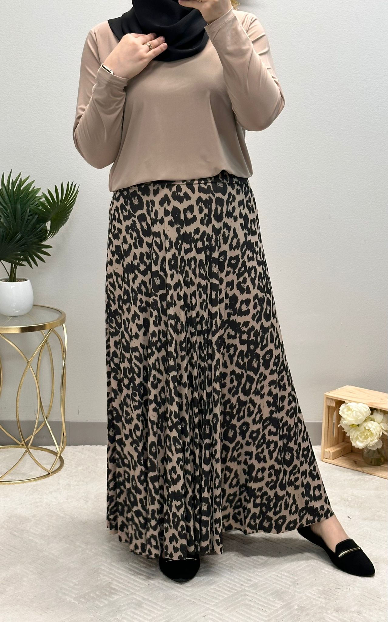 Soft Lycra Tiger skirt set