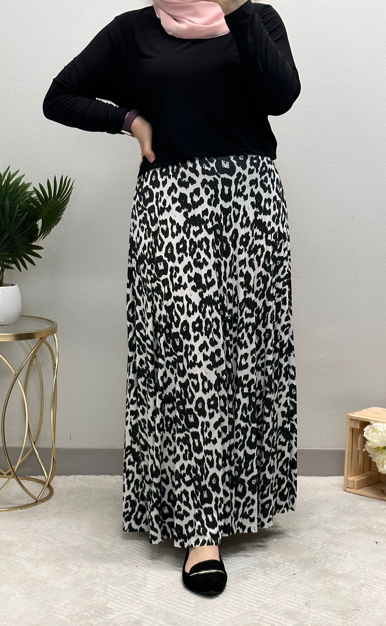 Soft Lycra Tiger skirt set