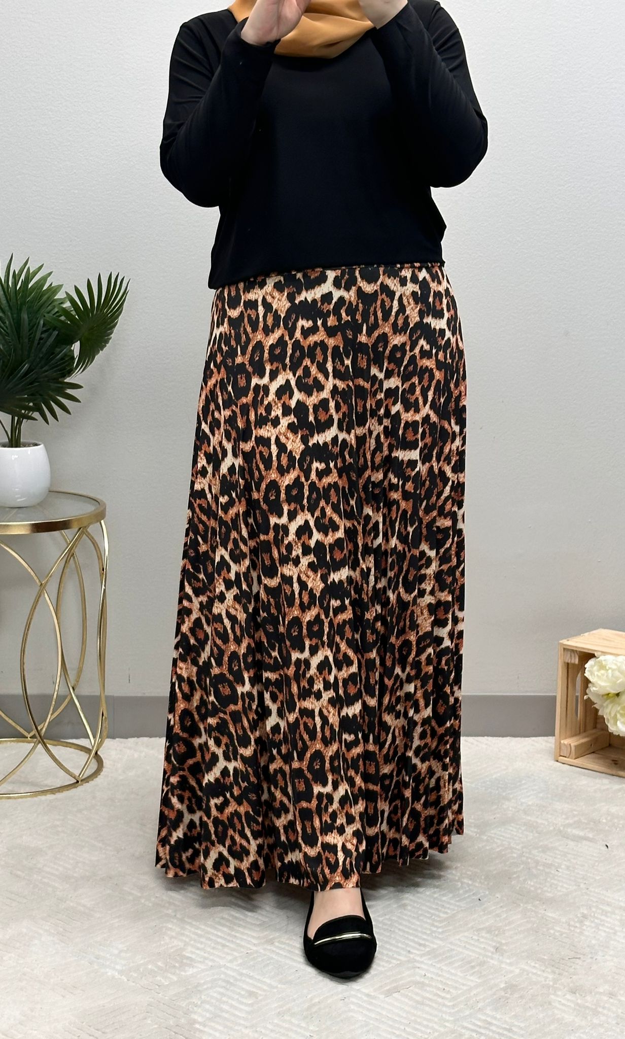 Soft Lycra Tiger skirt set