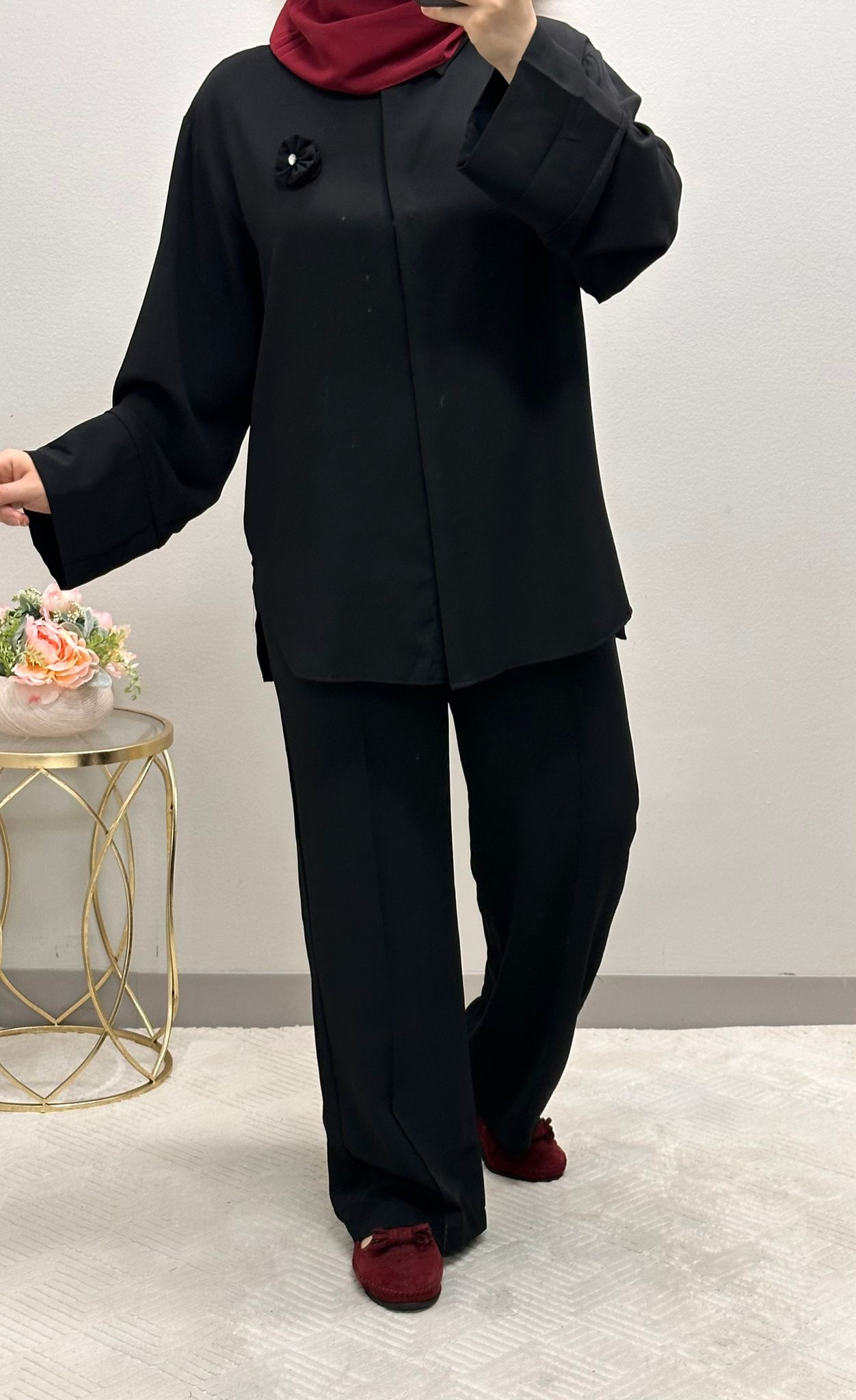 Two-piece loose flower set