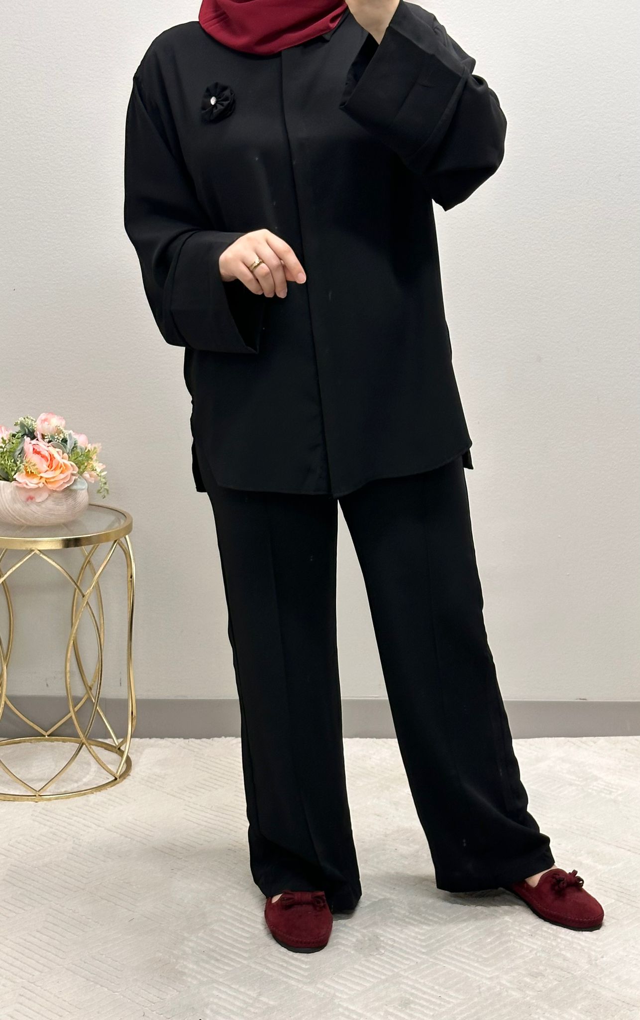 Two-piece loose flower set