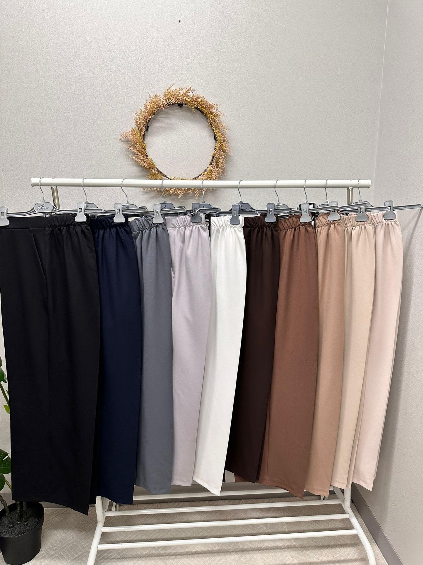 Classic Loose Pants with Elastic Waistband