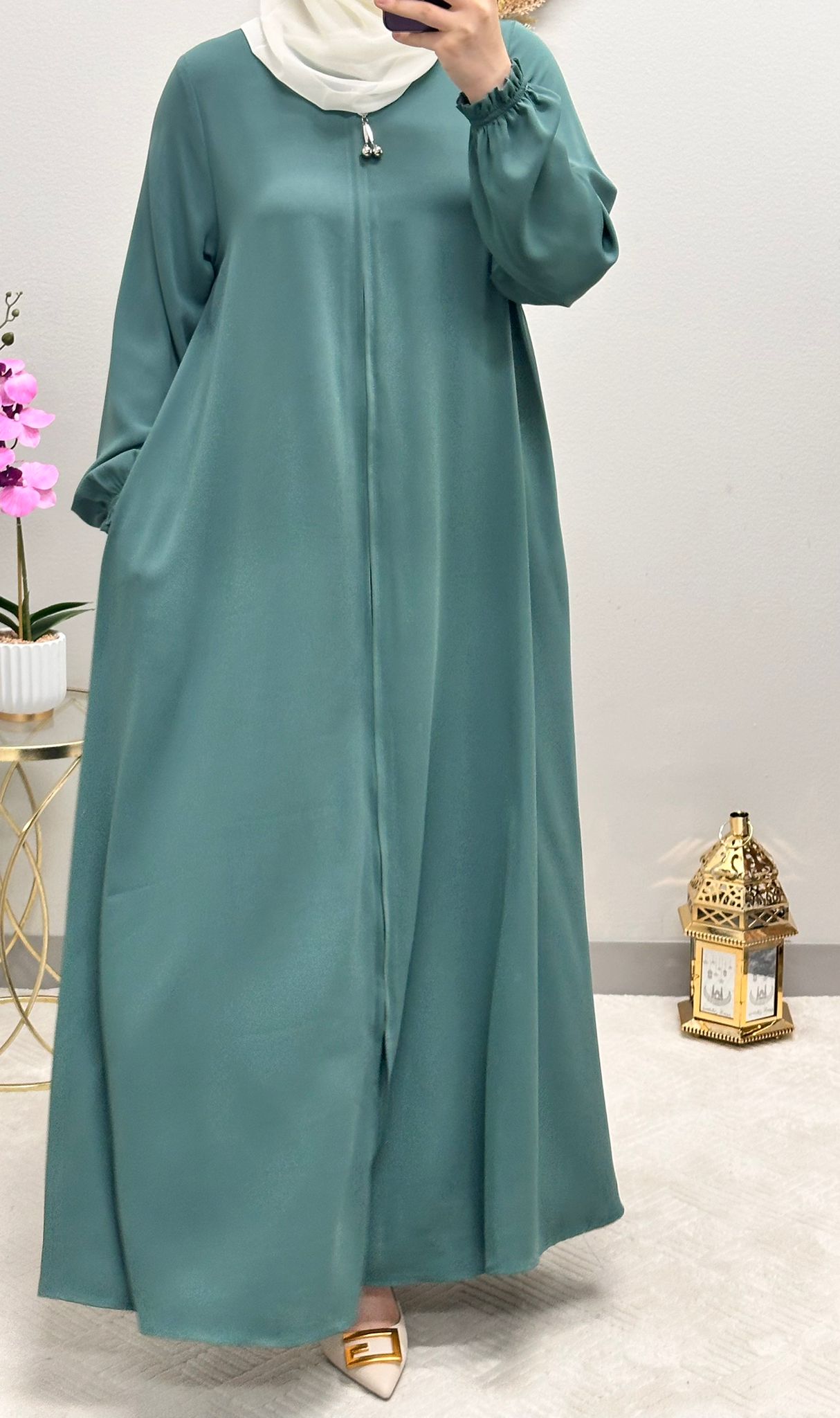 Soft colored Abaya