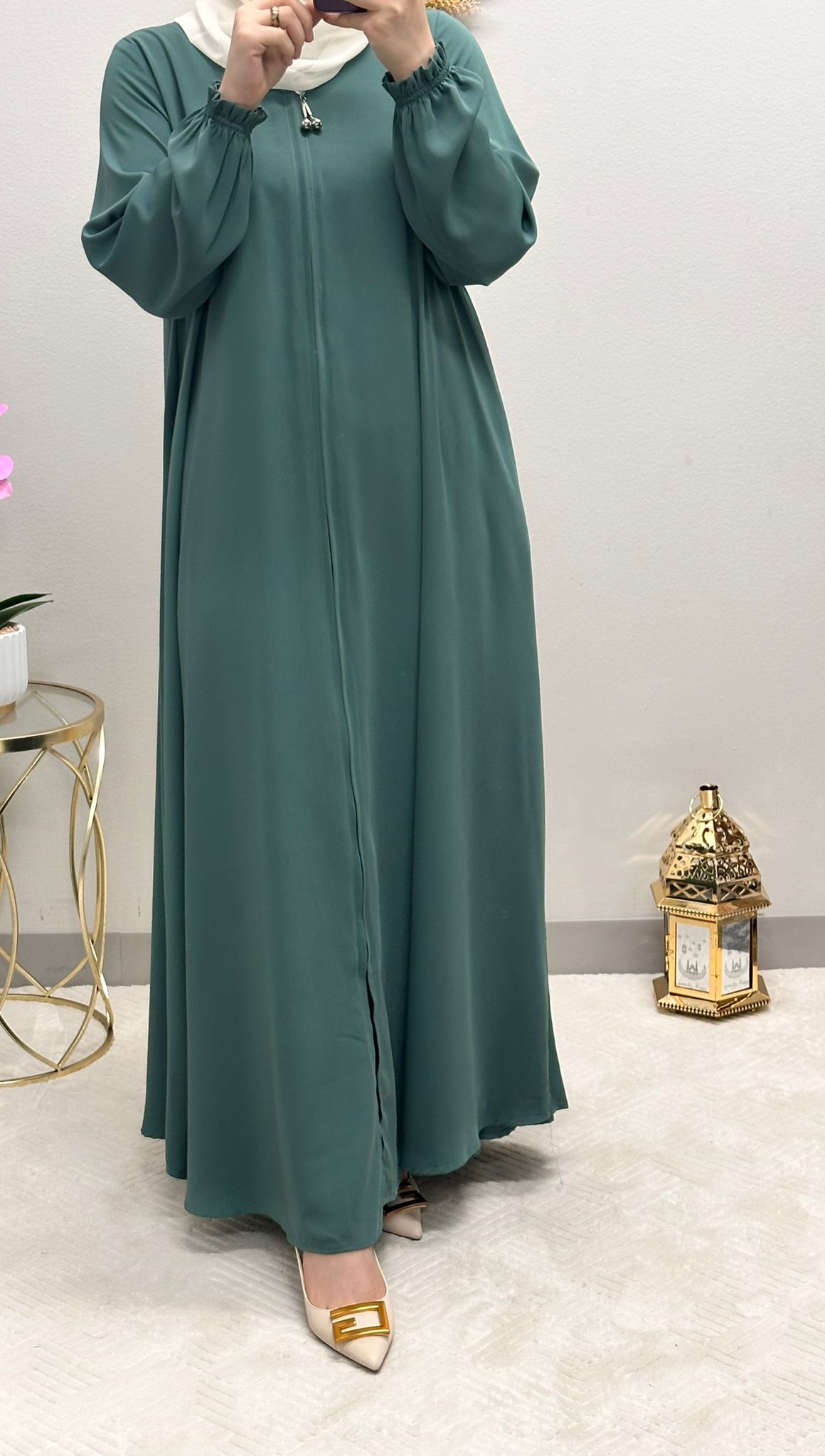 Soft colored Abaya
