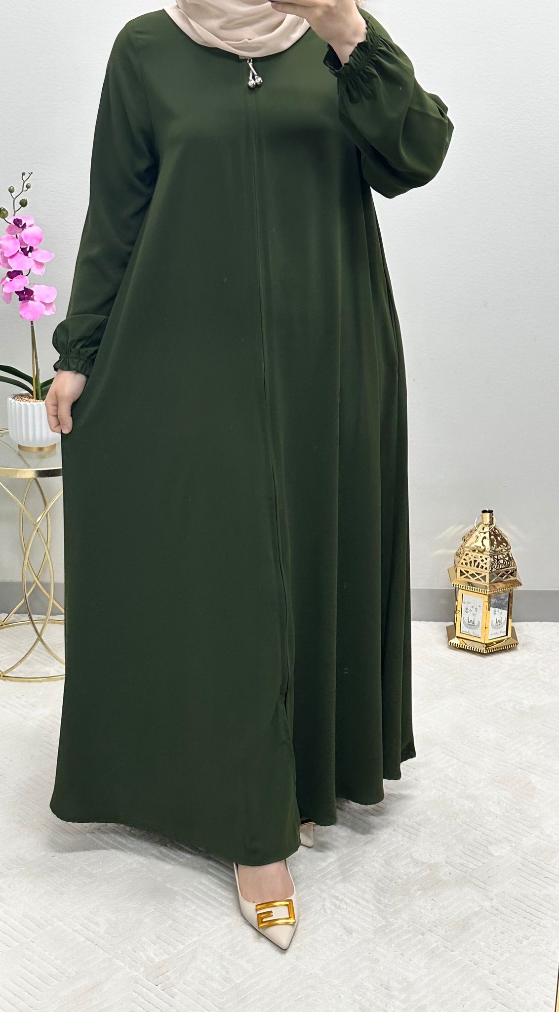Soft colored Abaya