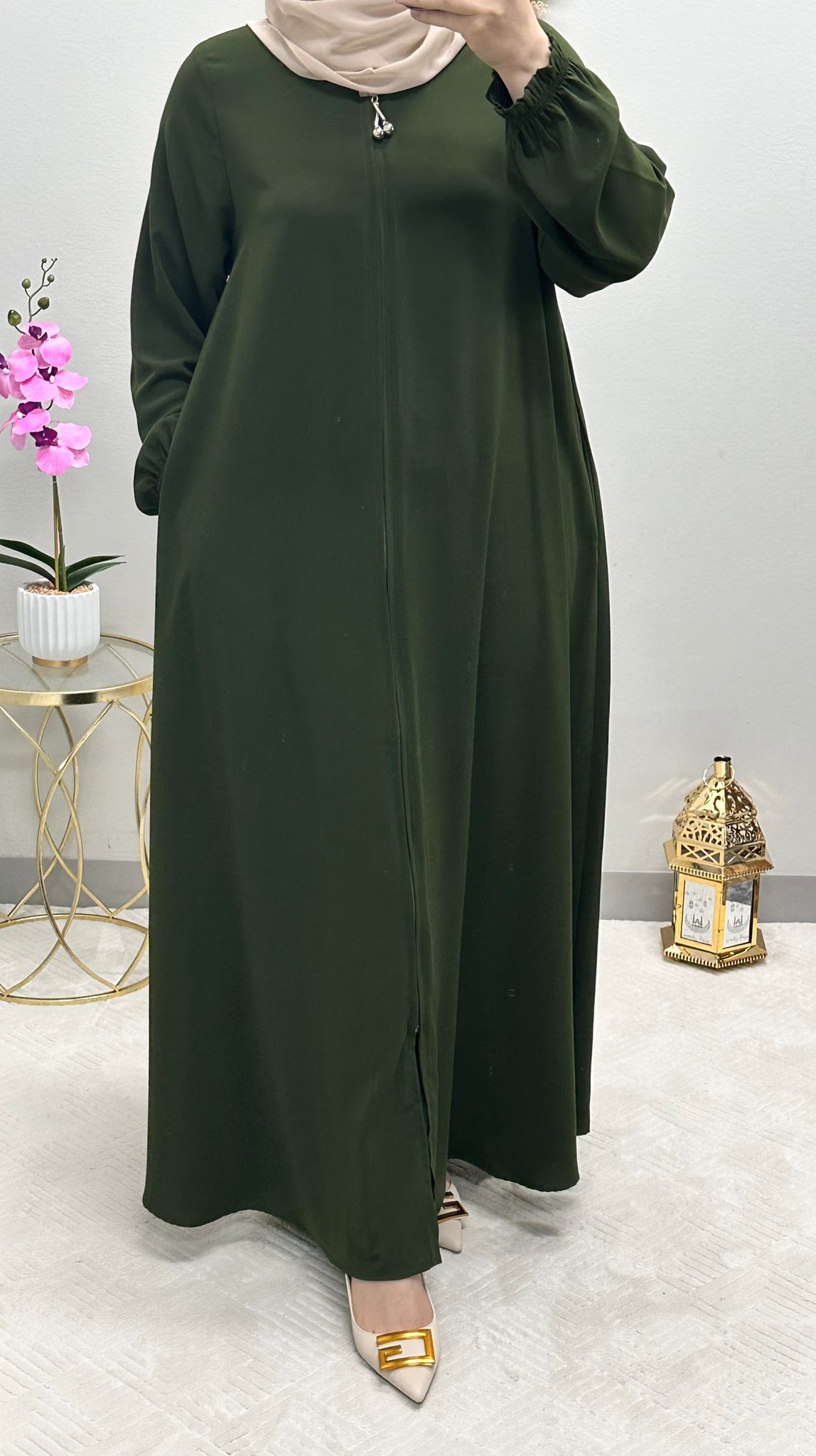 Soft colored Abaya
