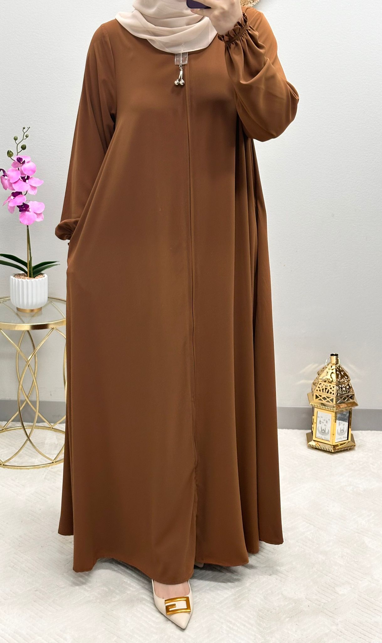 Soft colored Abaya