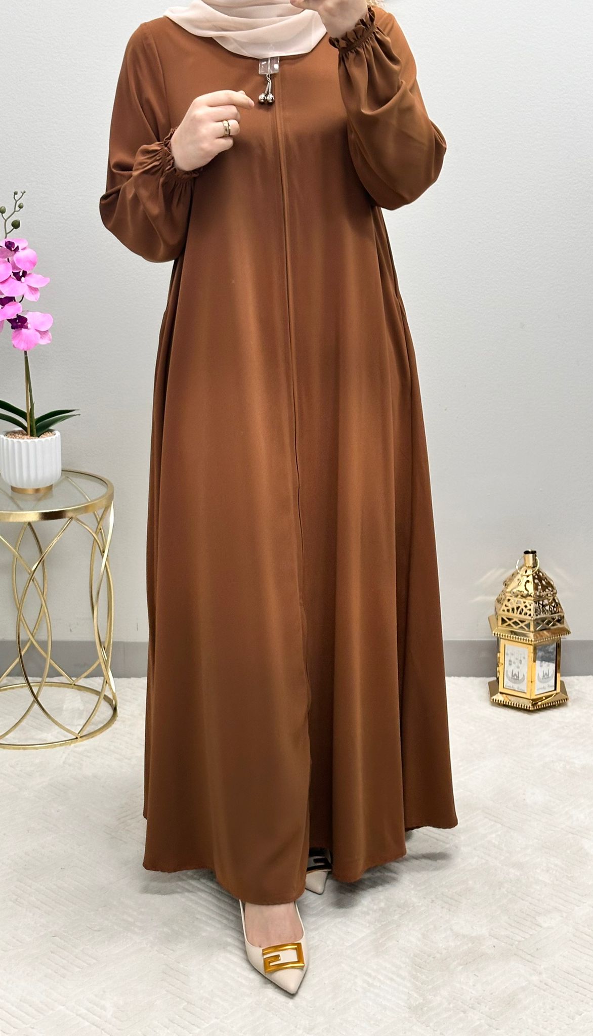 Soft colored Abaya
