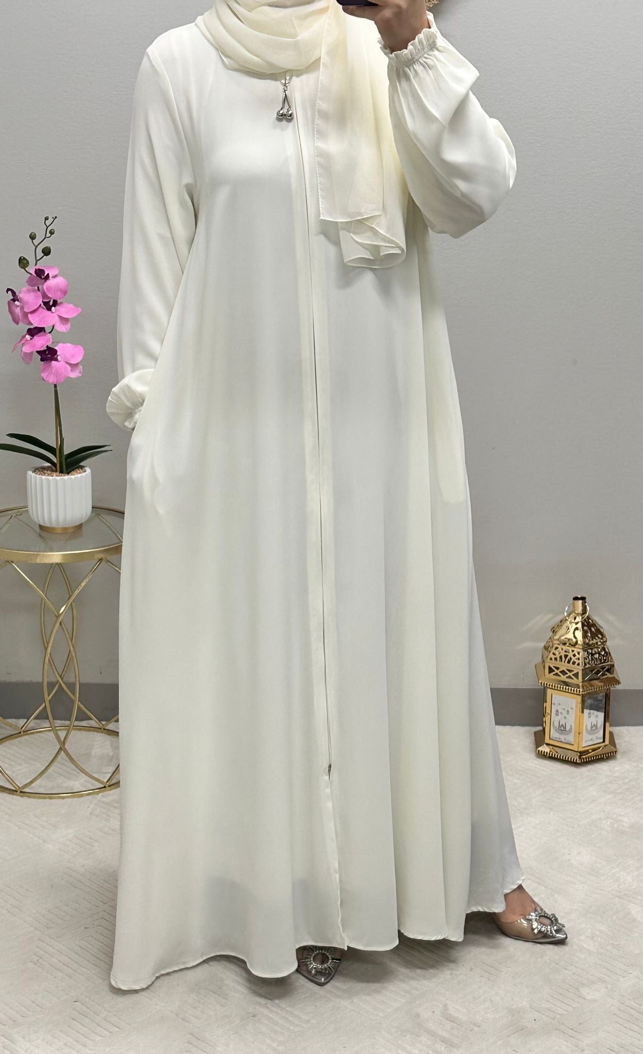 Soft colored Abaya