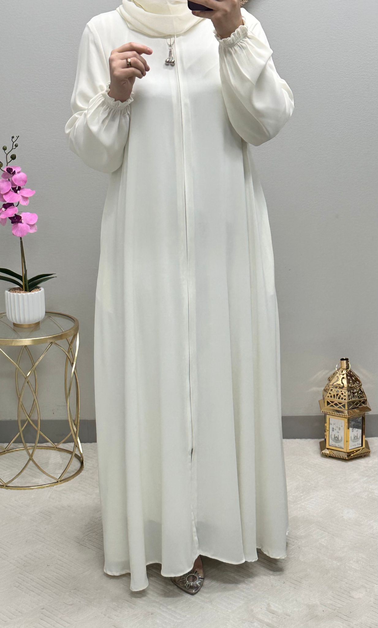 Soft colored Abaya