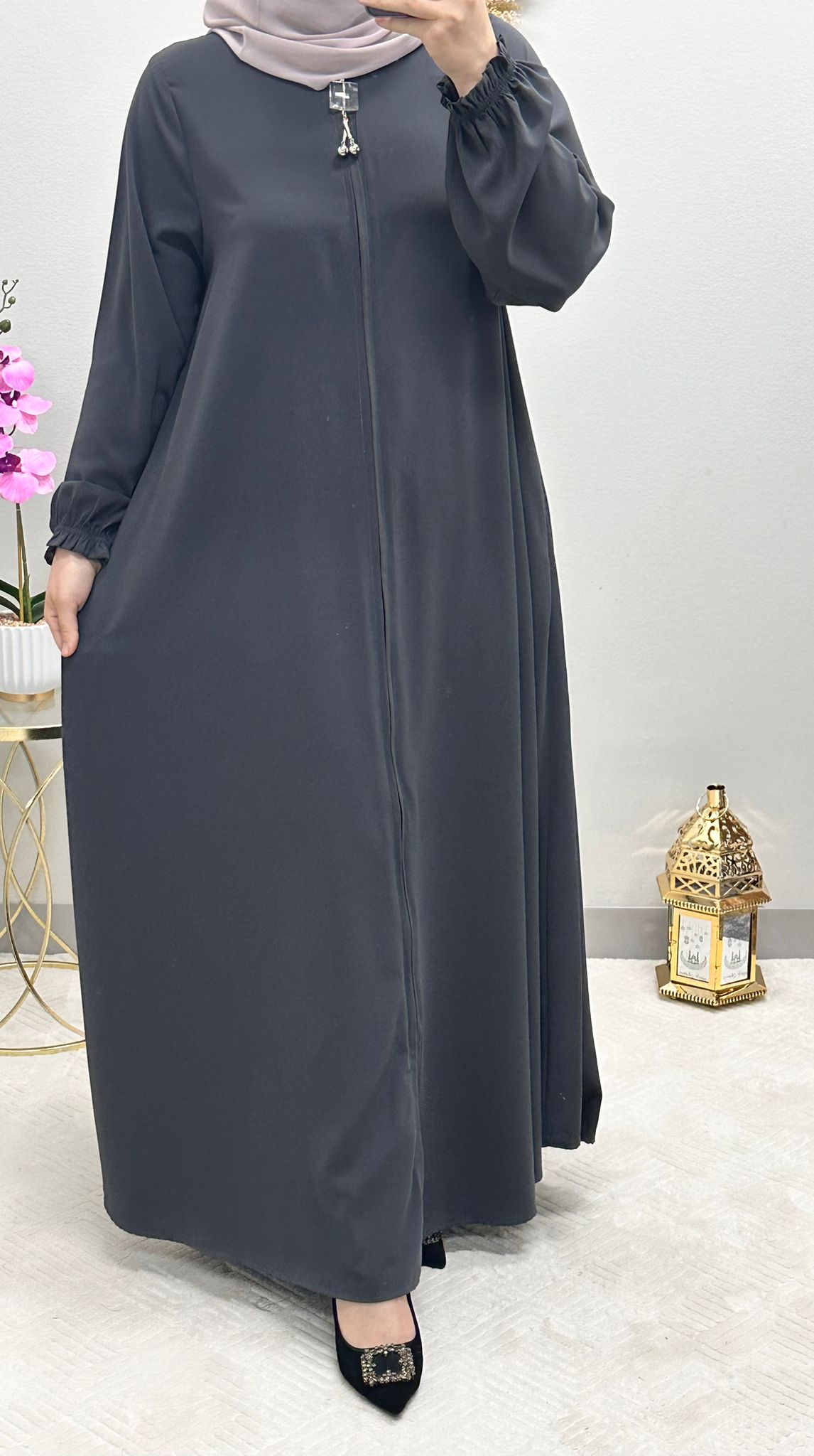 Soft colored Abaya