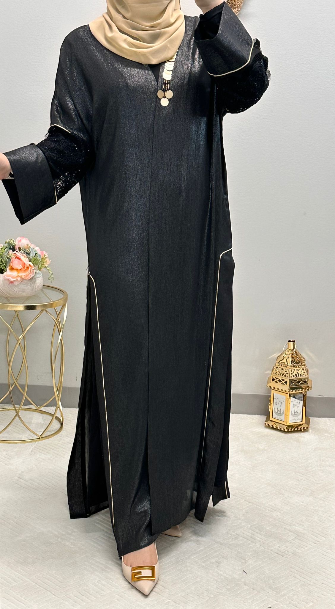 Two-Piece open abaya set
