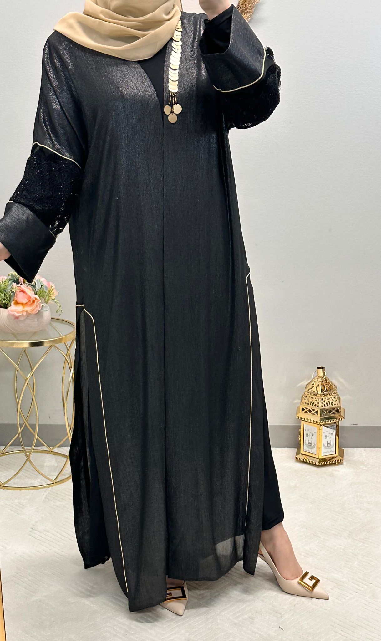 Two-Piece open abaya set