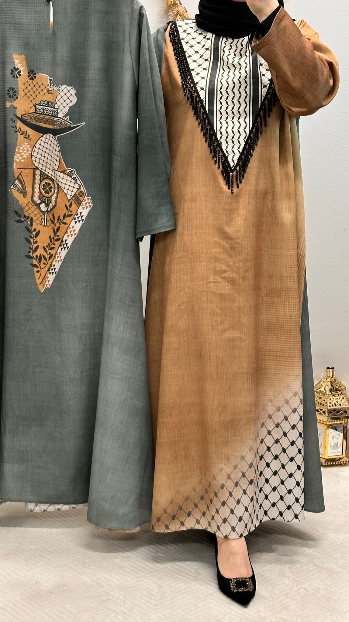 Arabic Style Printed Abaya