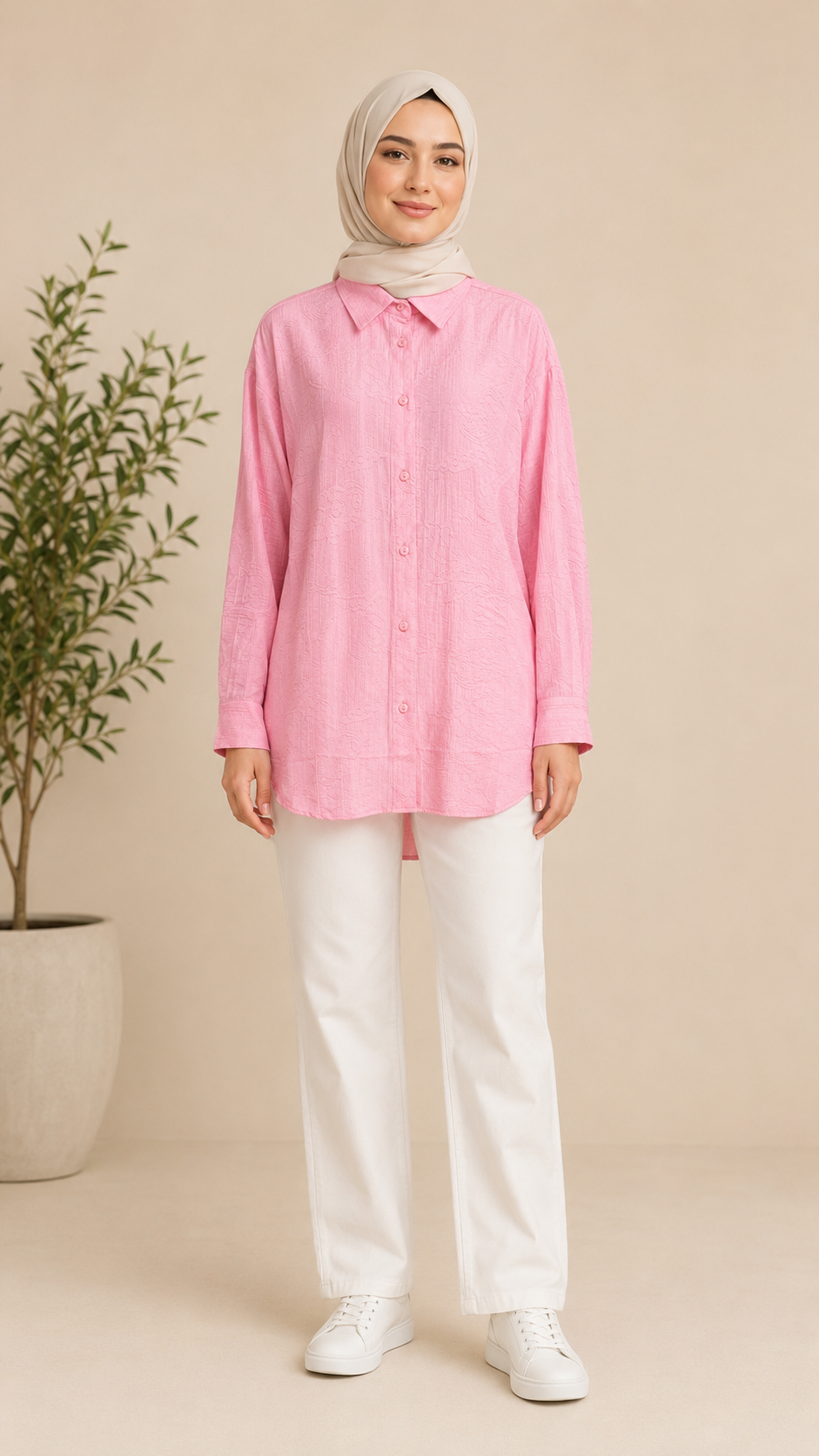 Cotton Engraving Shirt