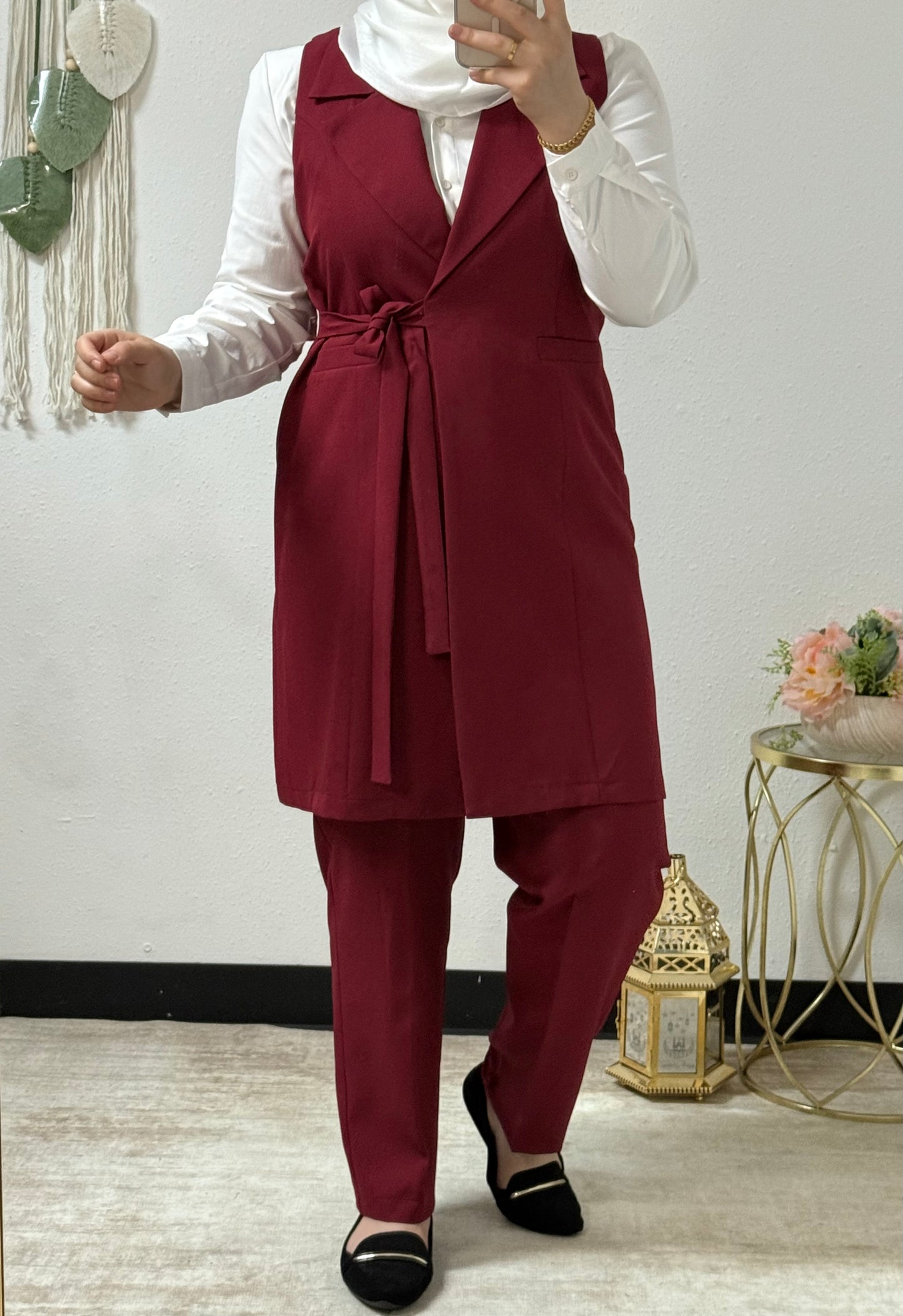 Three pieces set side belt