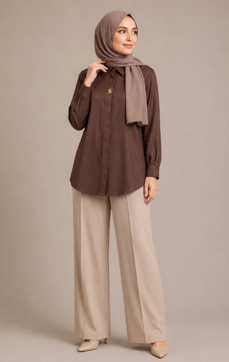 Collared Silk Shirt