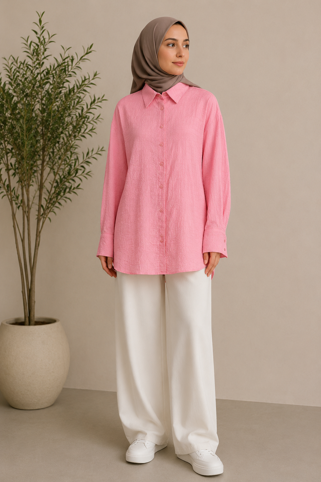 Textured Cotton Shirt