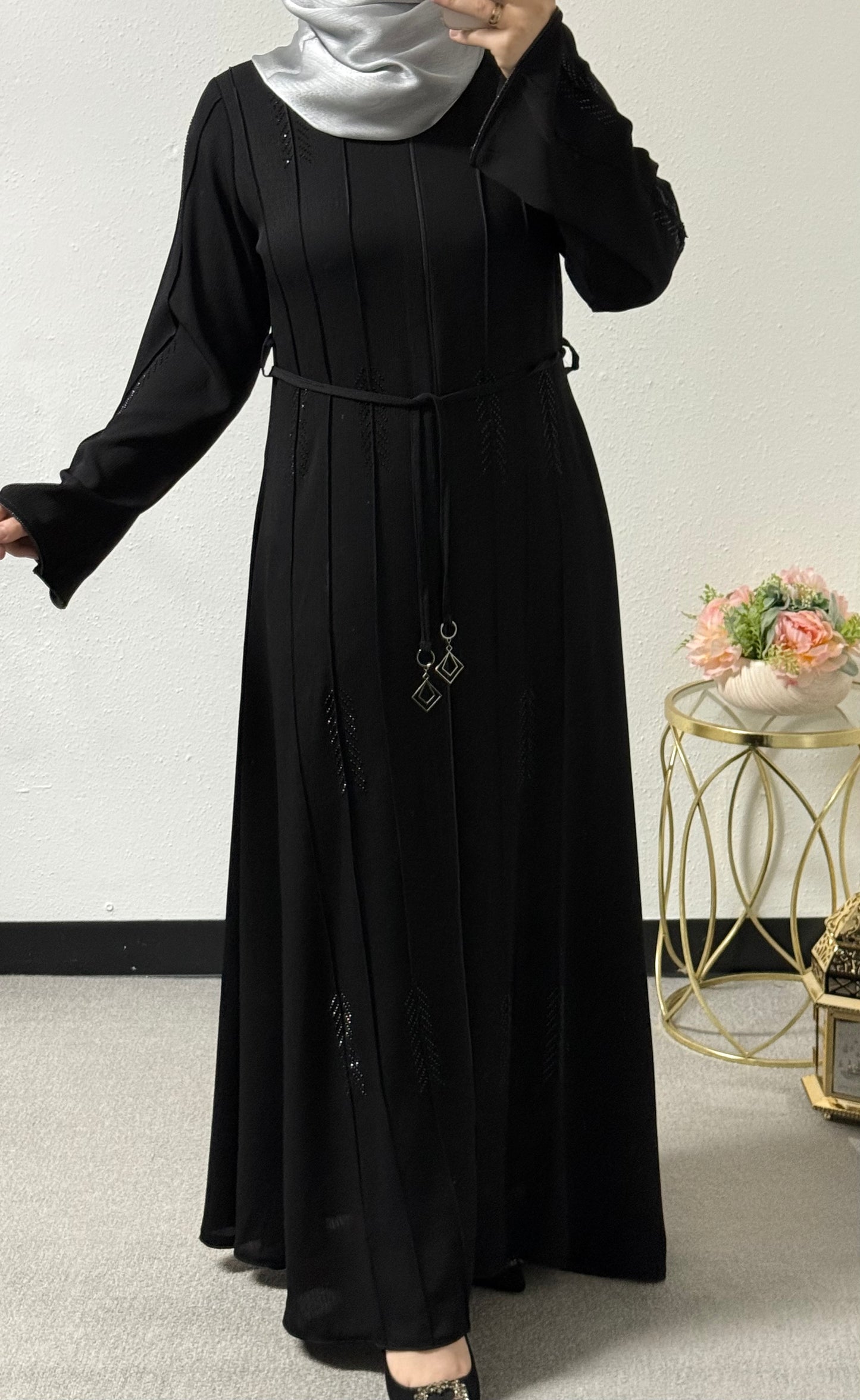 Beaded abaya