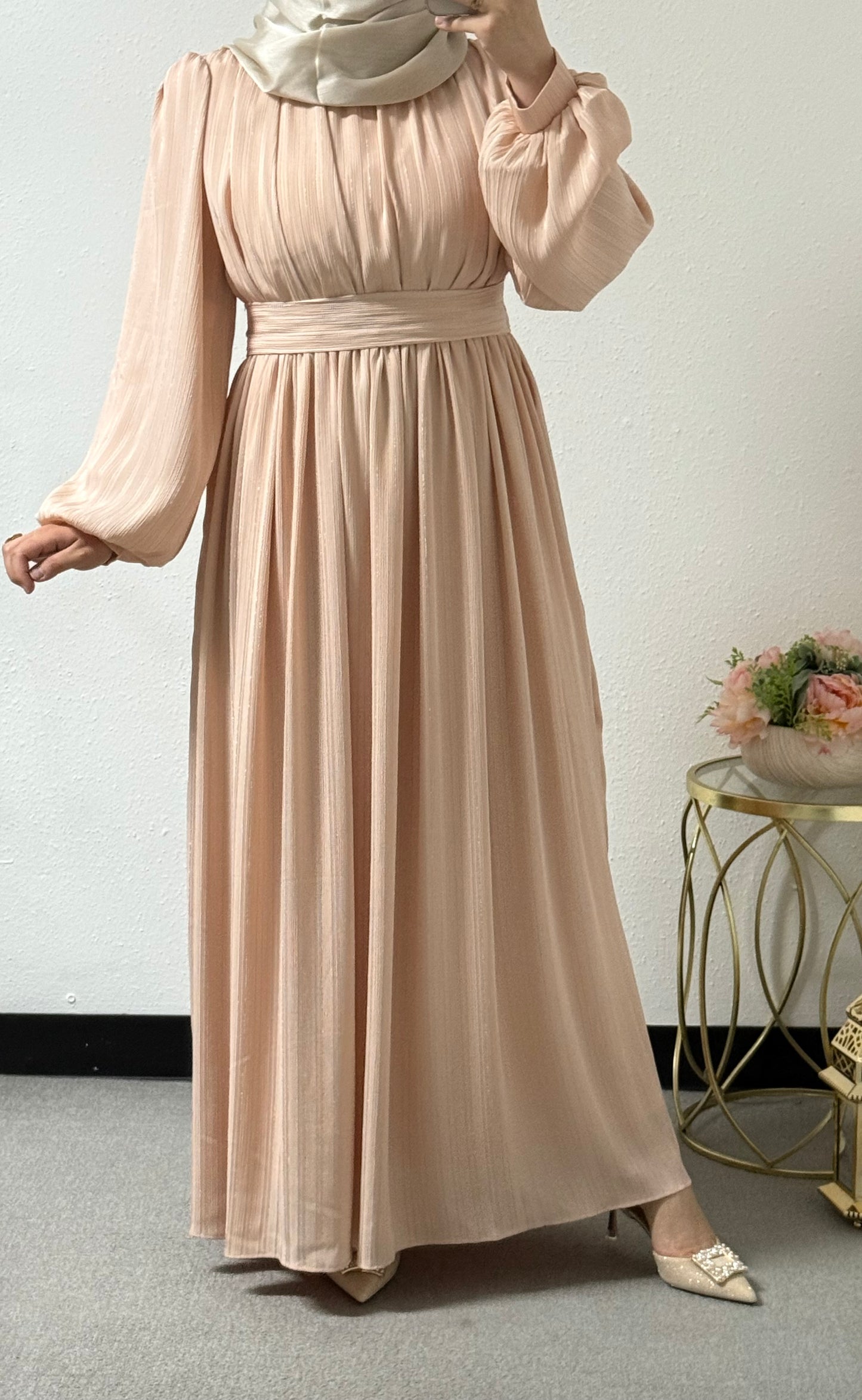 Shiny Satin Eid Dress