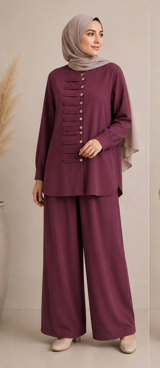 Button Detail Two-piece Set