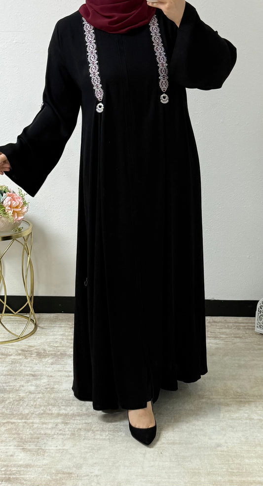 Traditional Lace Abaya