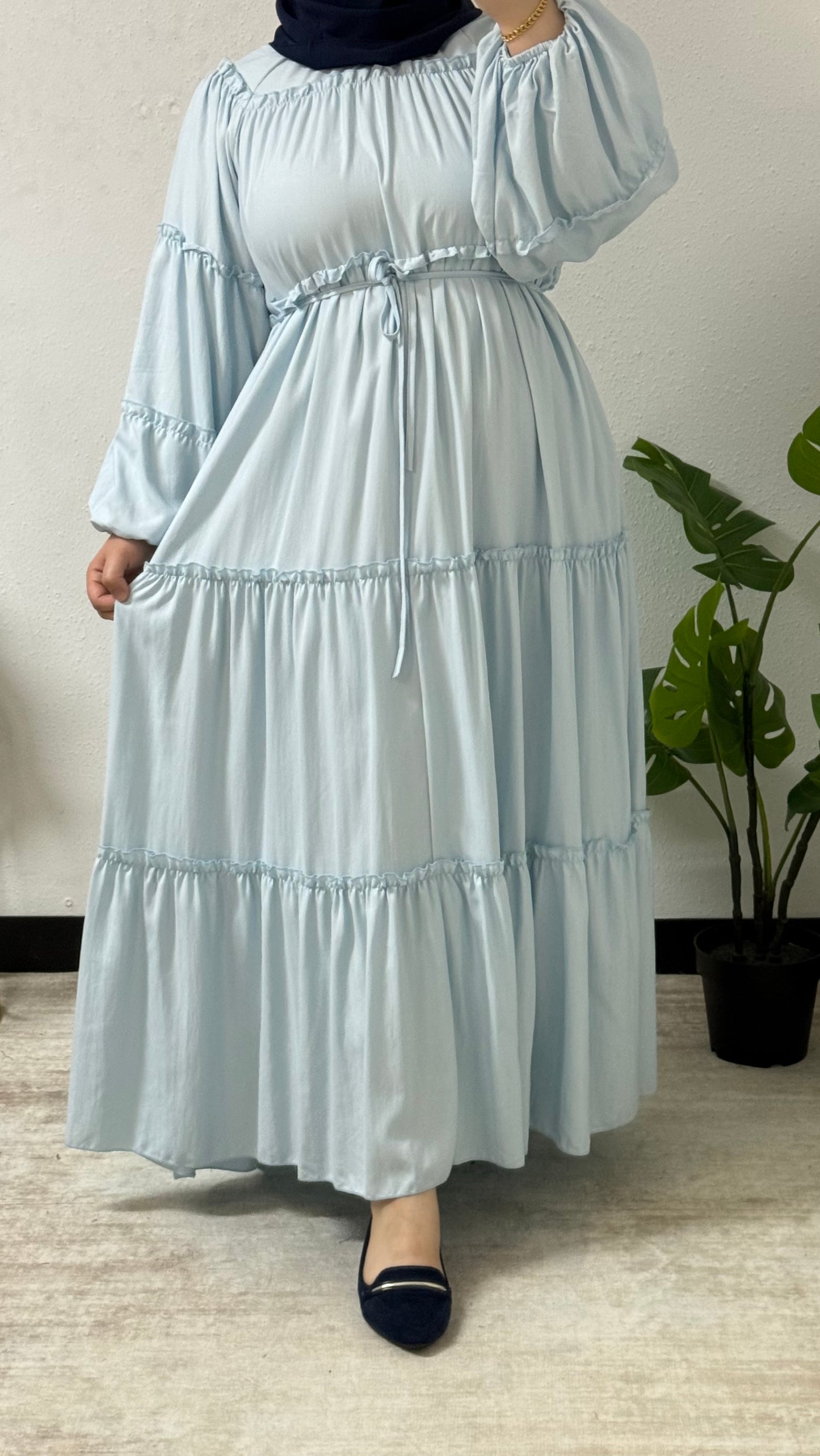 Cotton Ruffled Dress