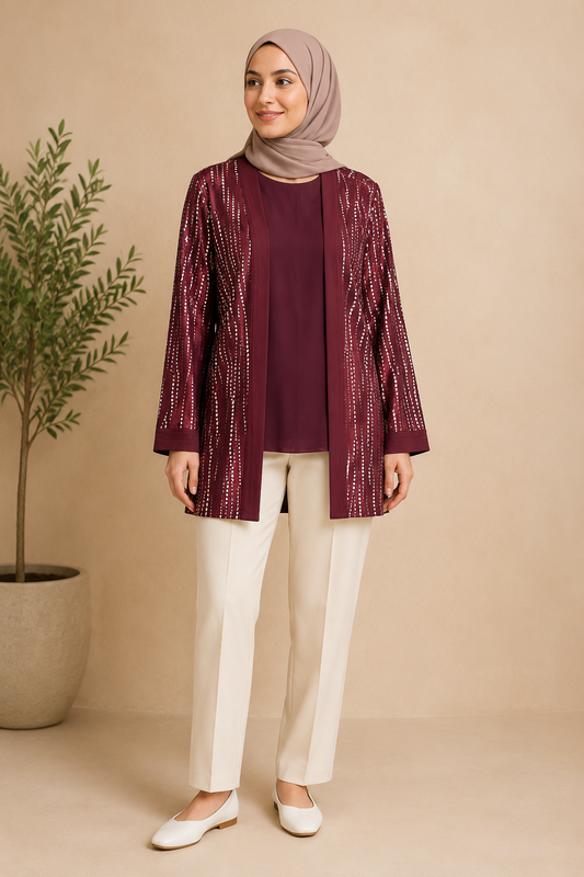Two Piece Silk Shirt