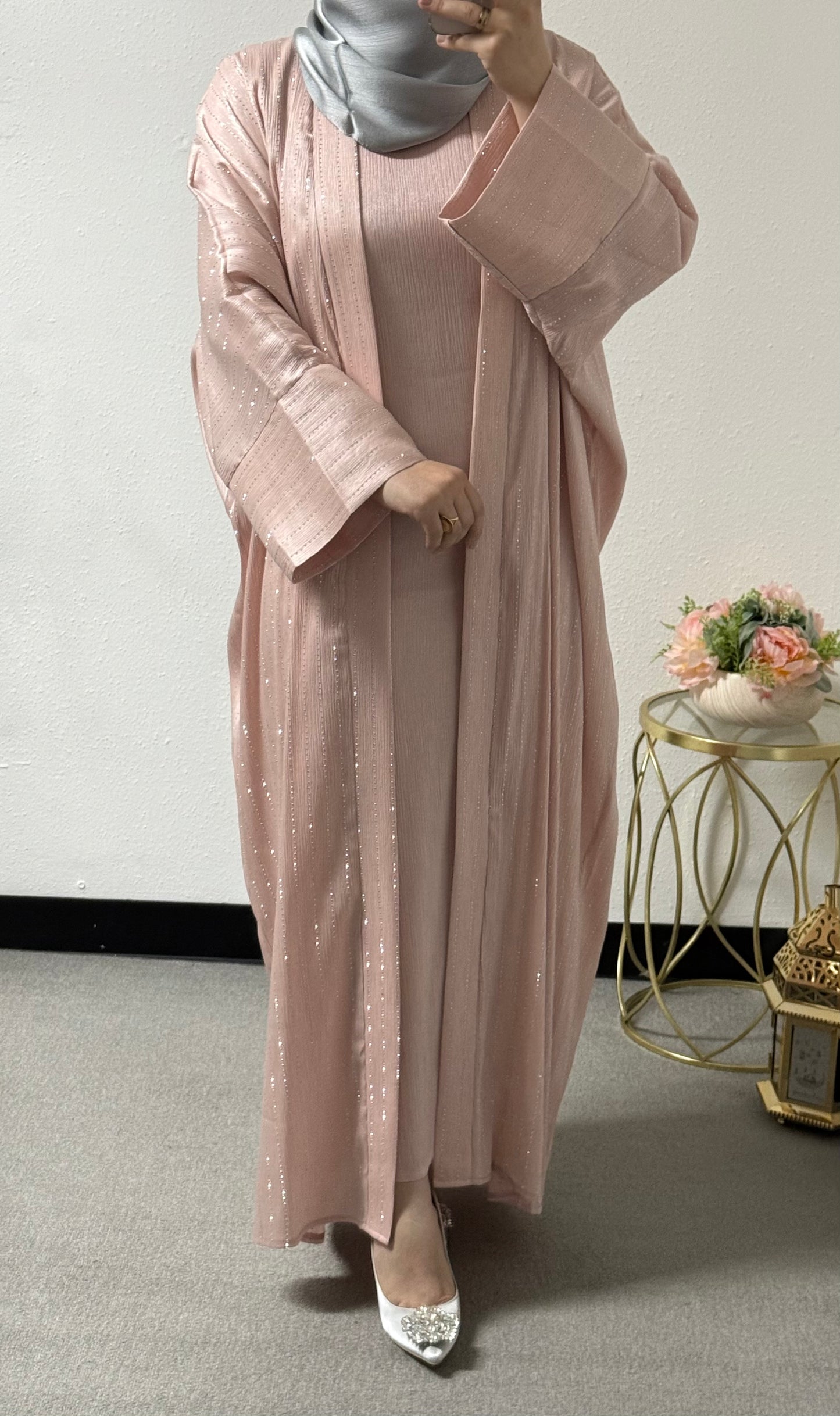 Fancy two-piece abaya