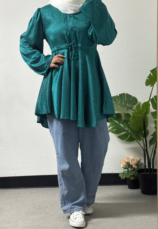 Printed flowy shirt