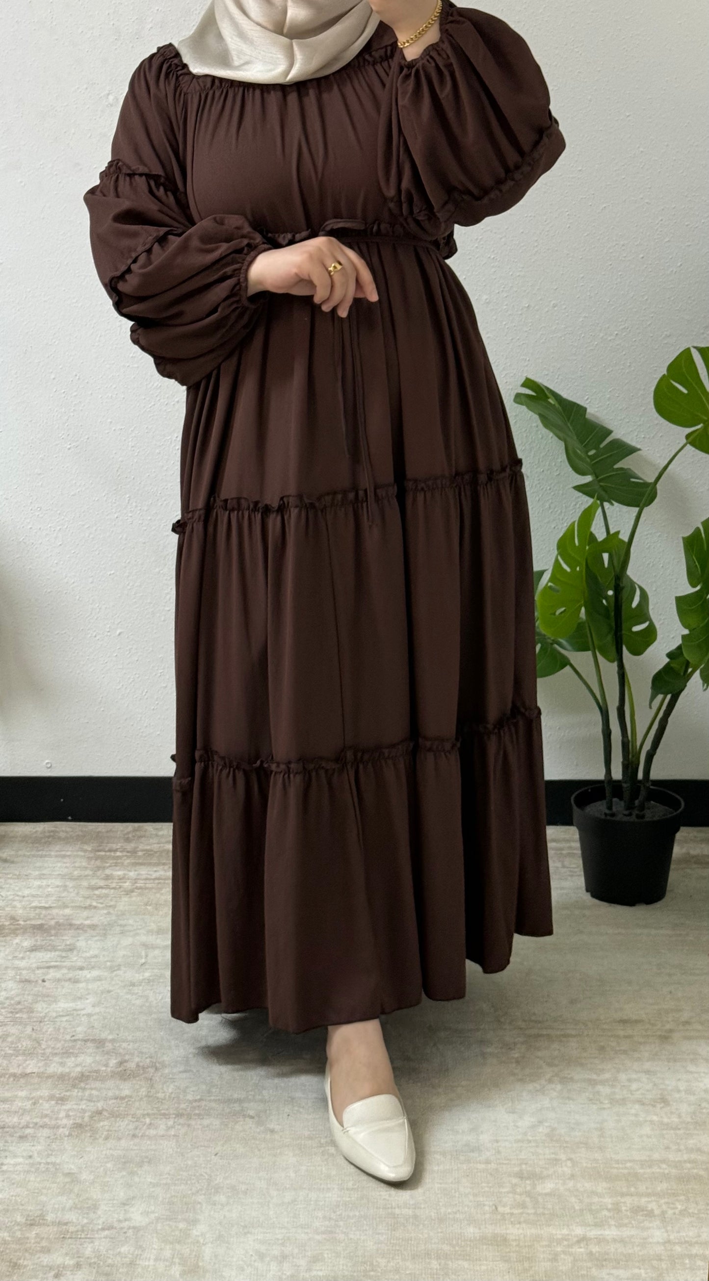 Cotton Ruffled Dress