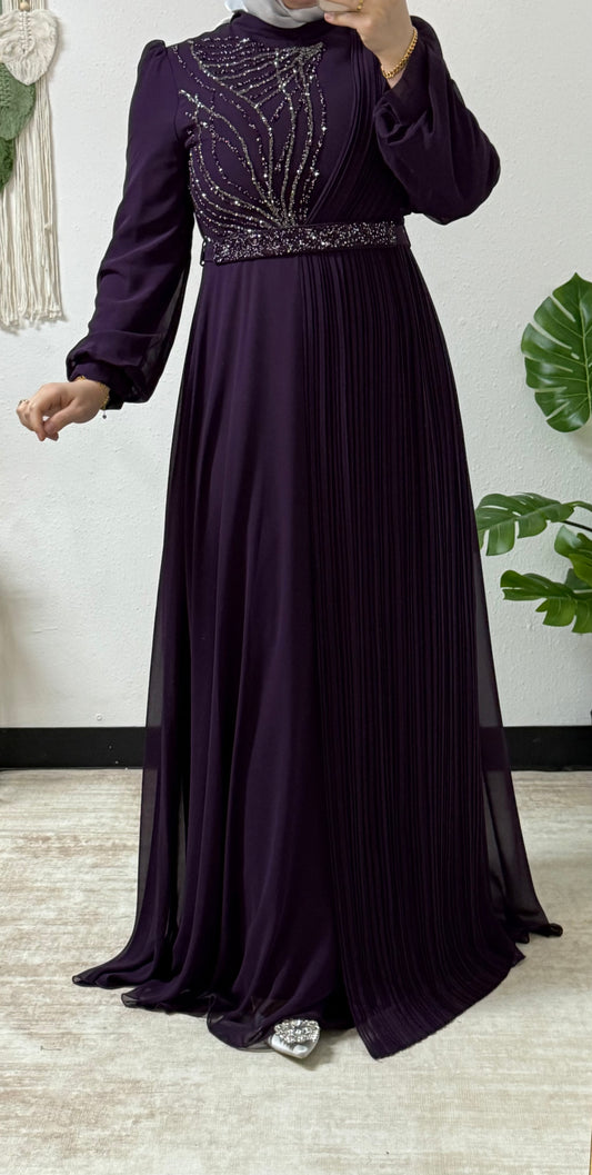 Intricate detail chiffon dress