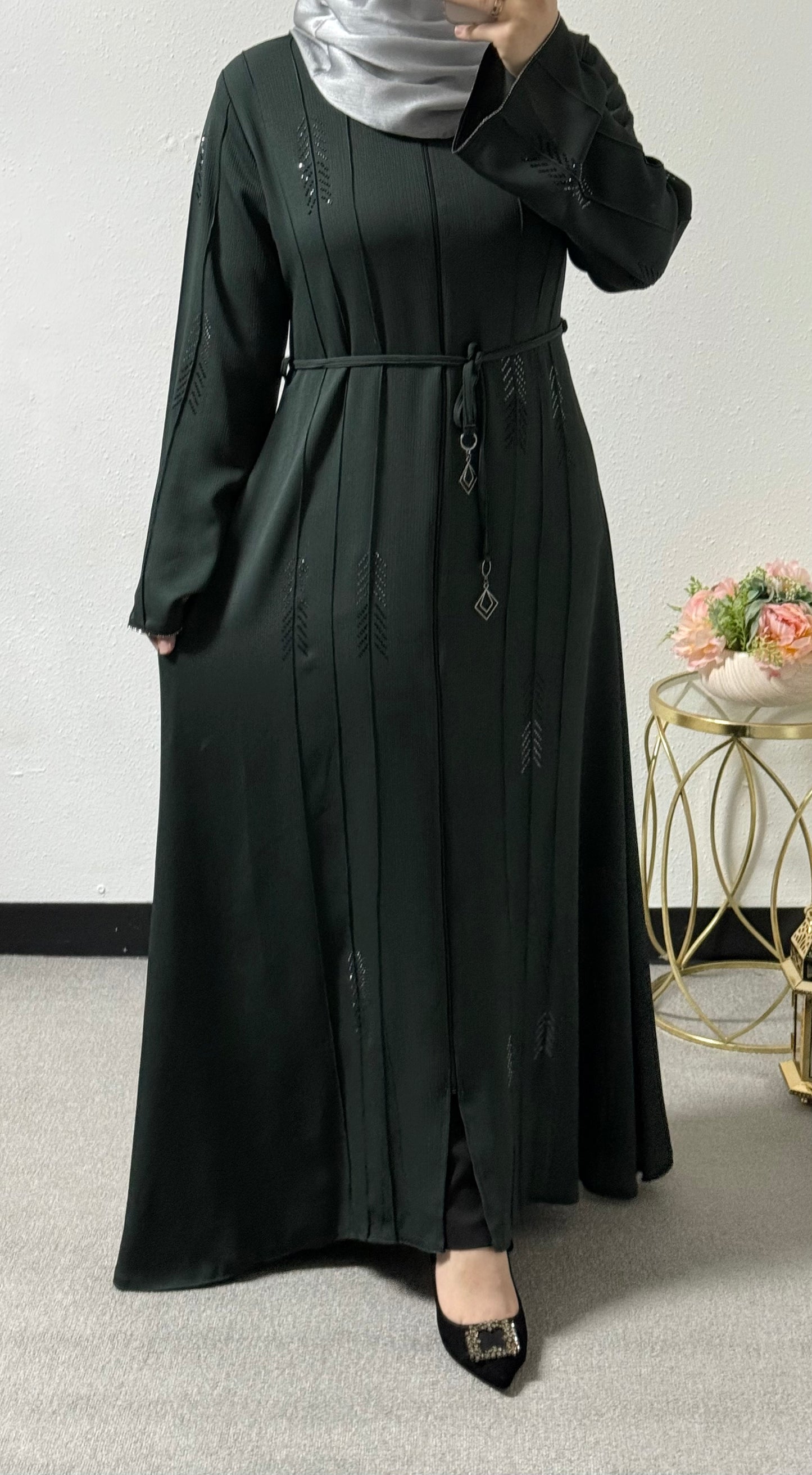 Beaded abaya