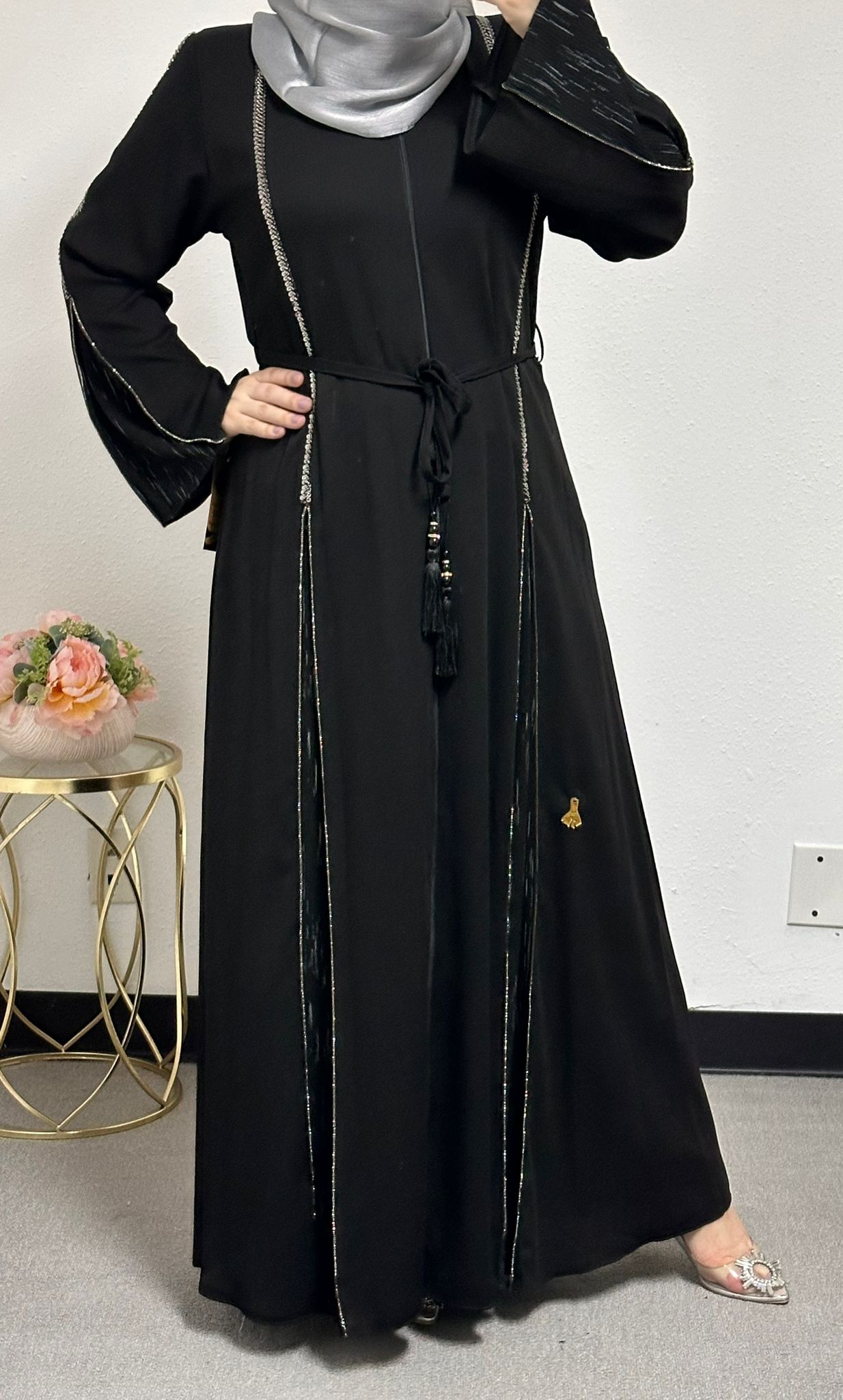 Abaya with Front Slits