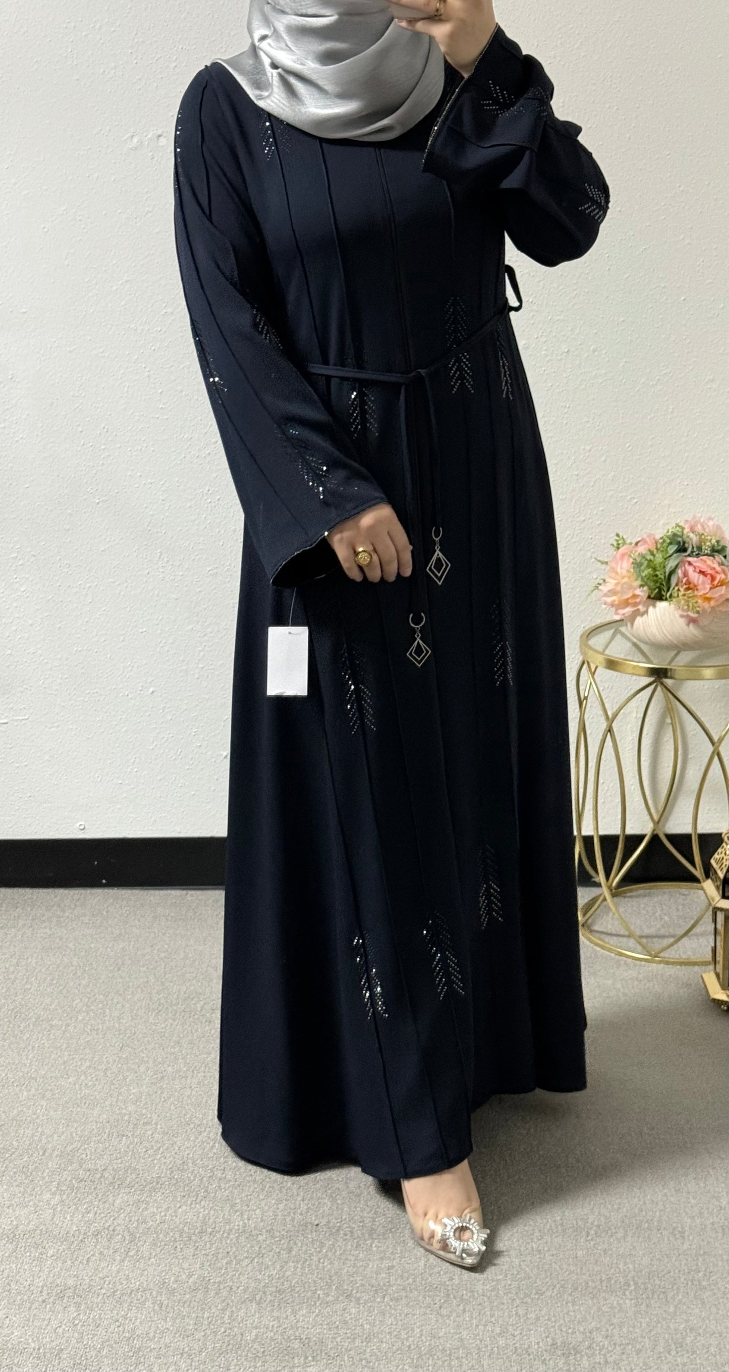 Beaded abaya