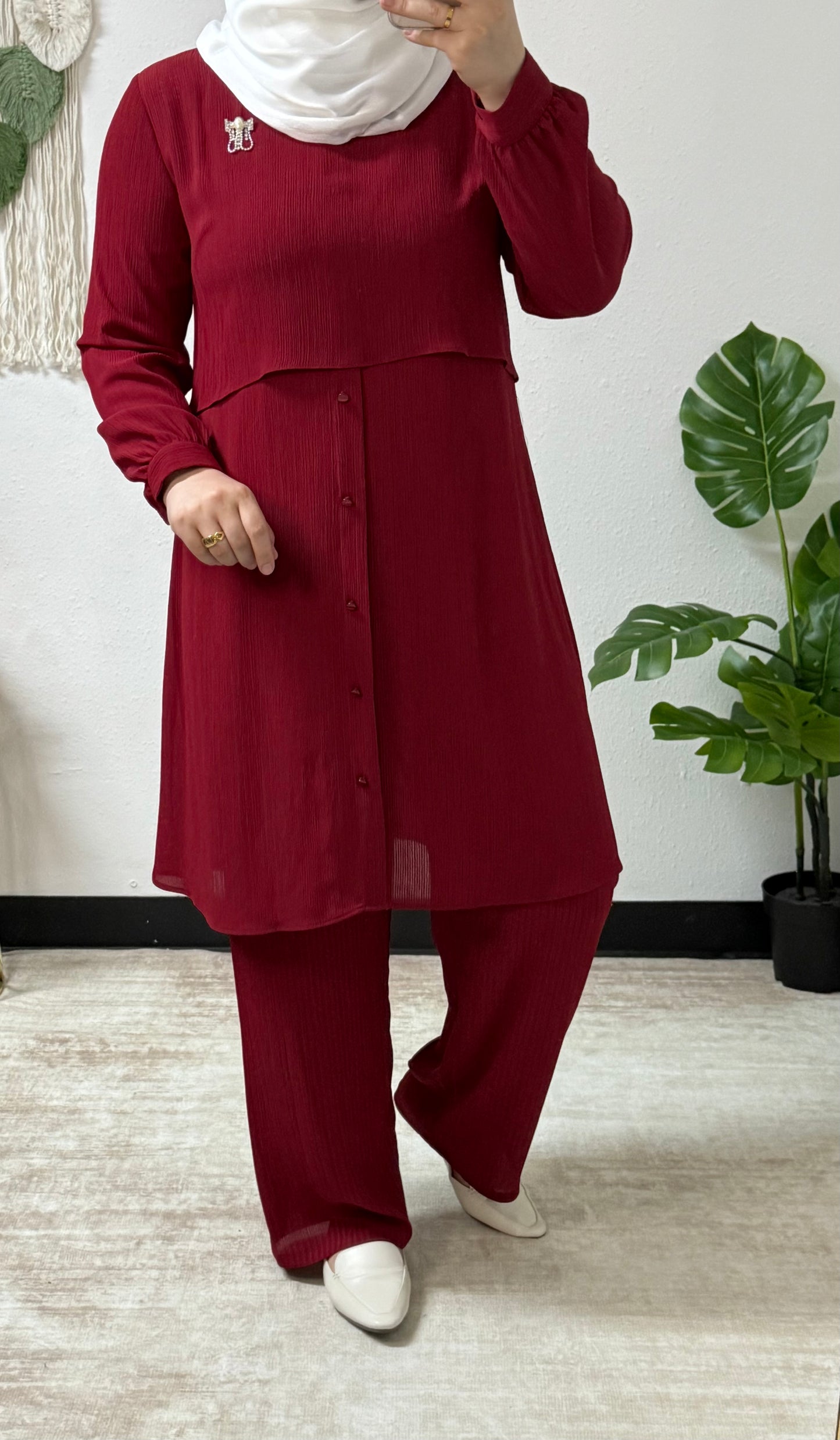 Pleat Effect Co-ord Set