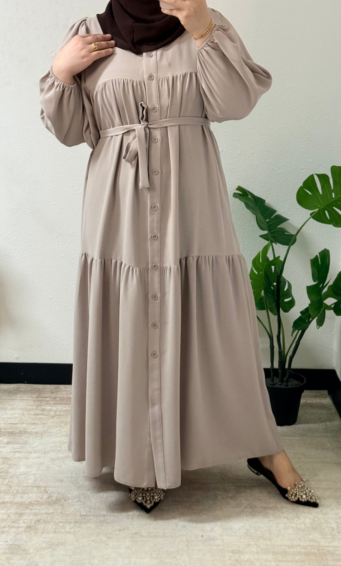 Simple Buton Dress