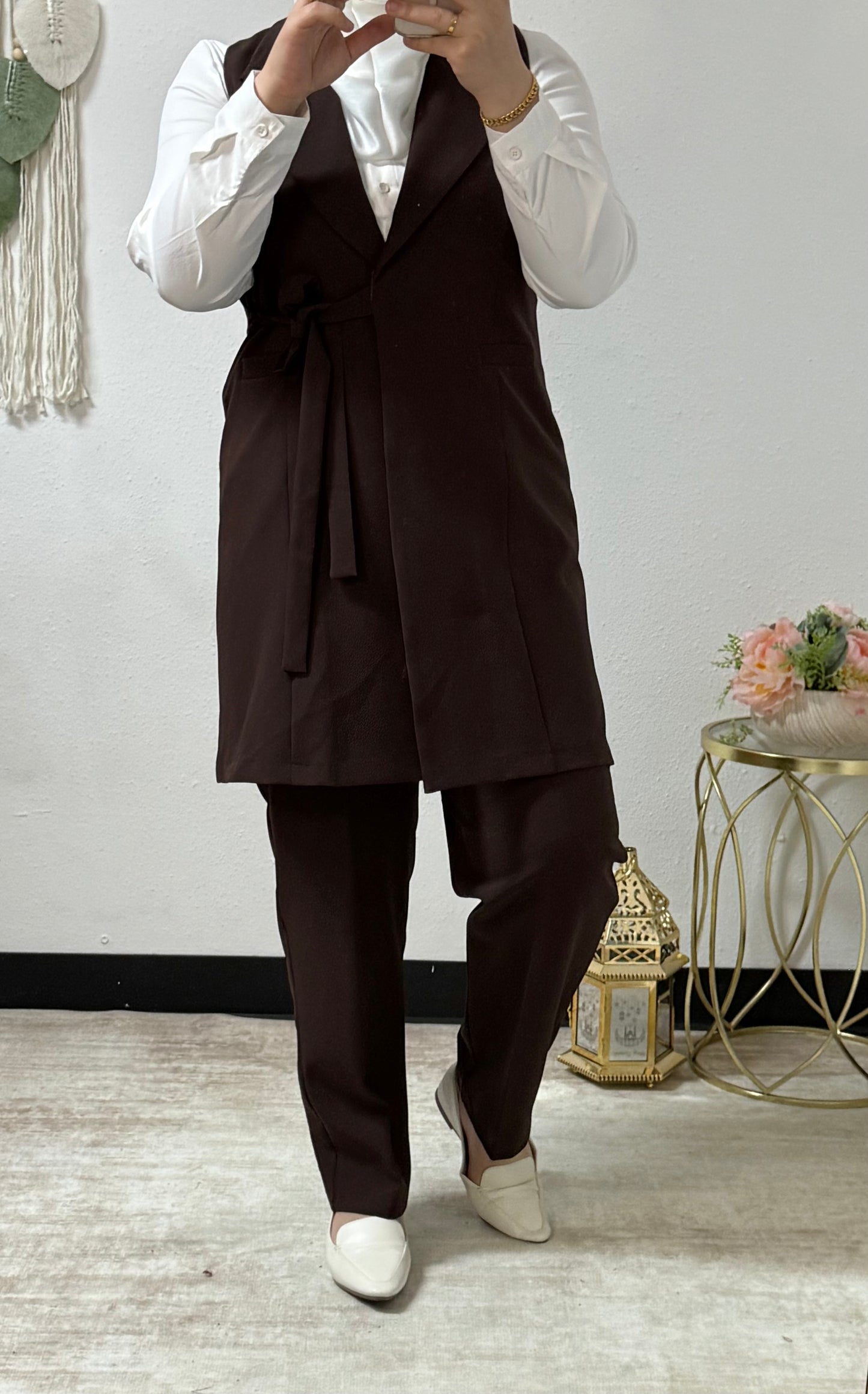 Three pieces set side belt