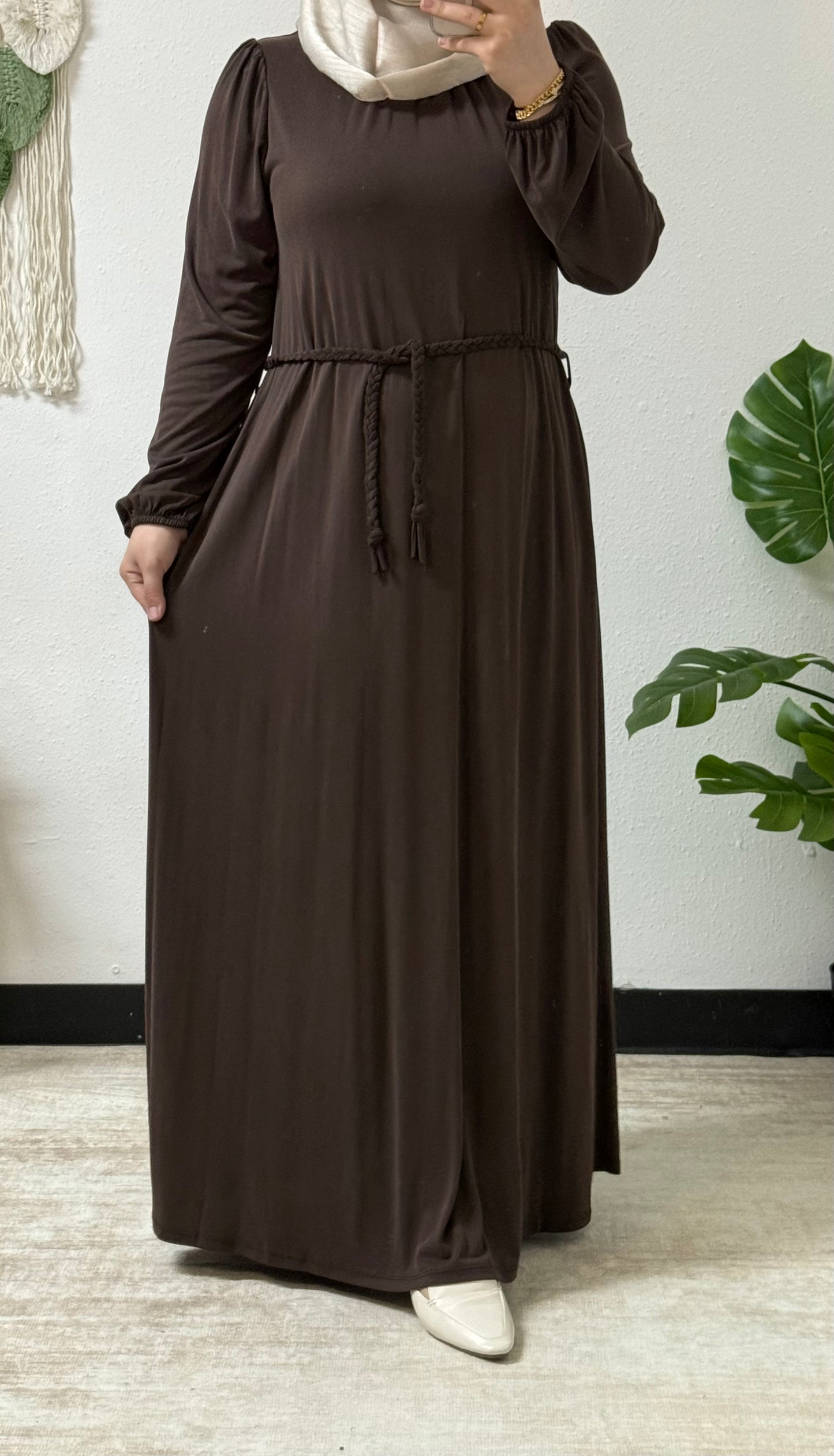 Braided Accent Dress