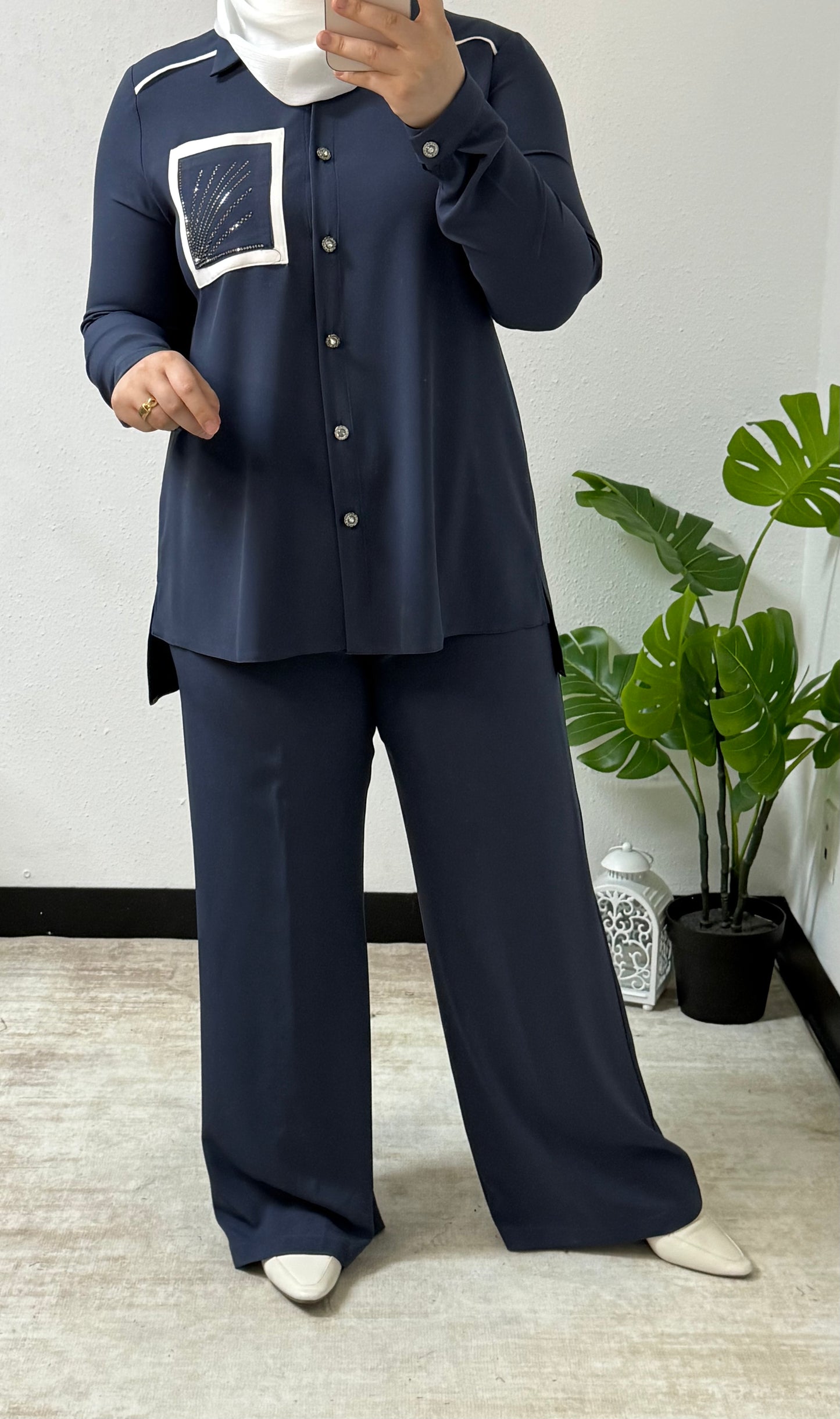 Diamond Detail Two-Piece Set