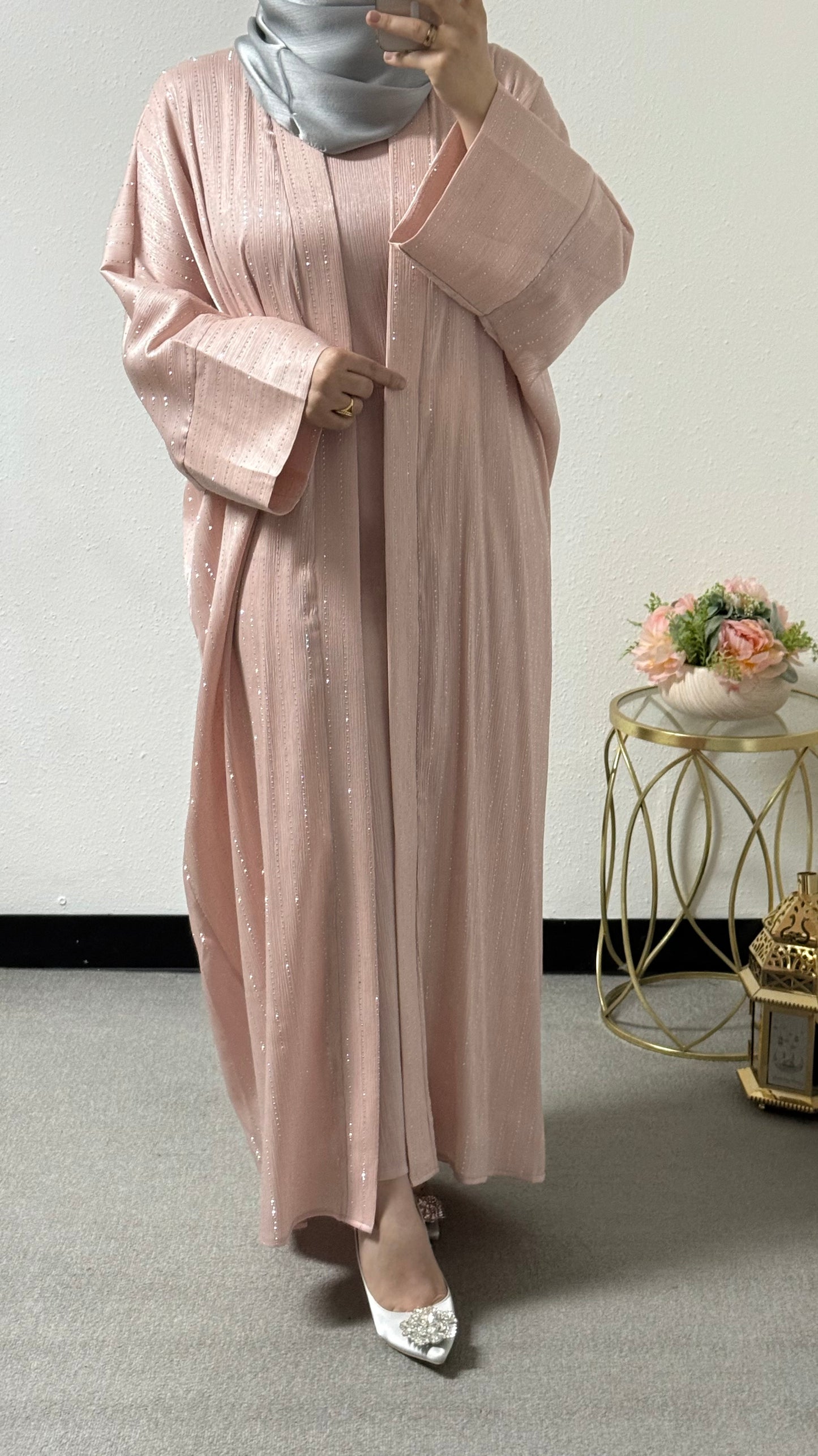 Fancy two-piece abaya