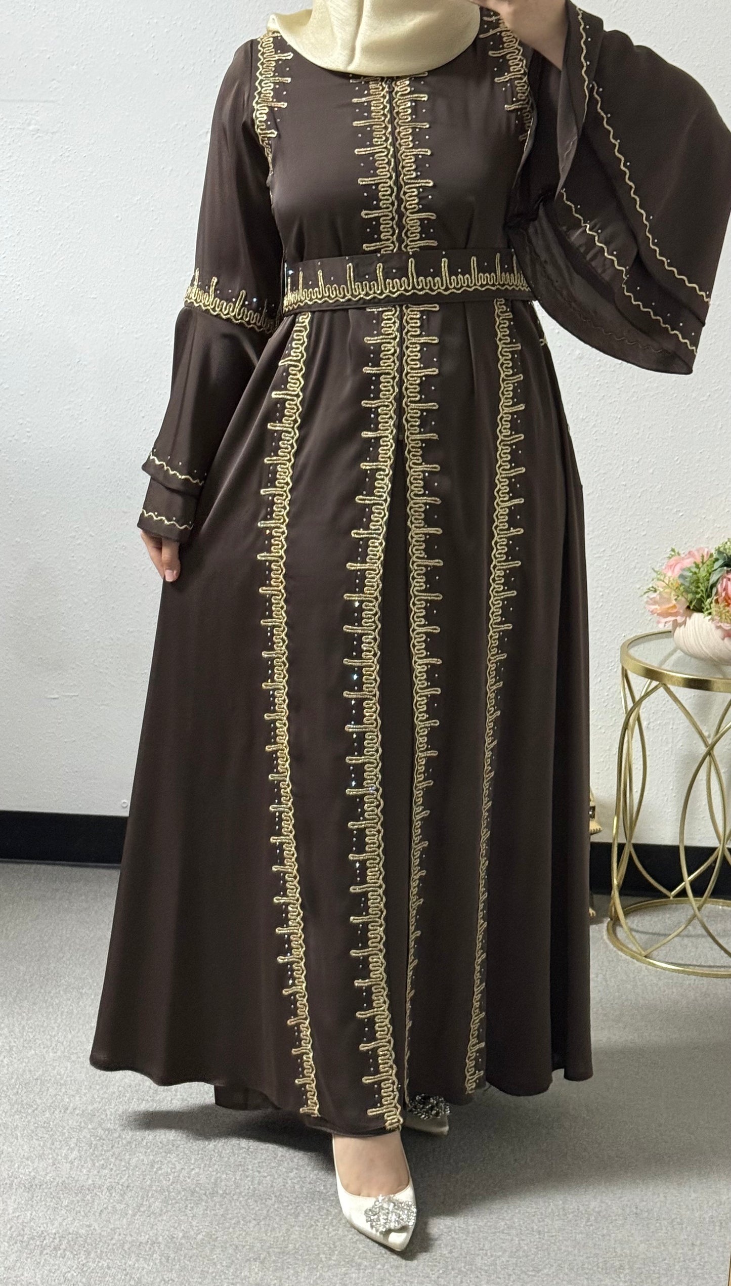 Eid embroidered abaya