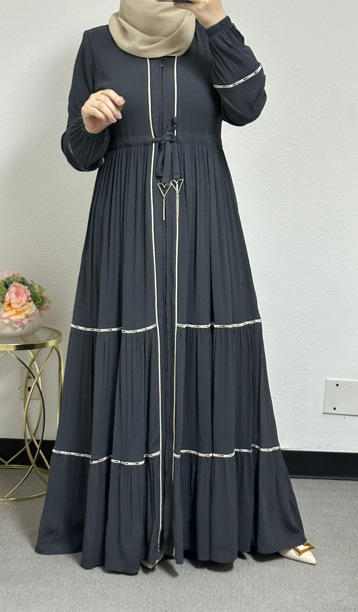 Colorful Flared Abaya