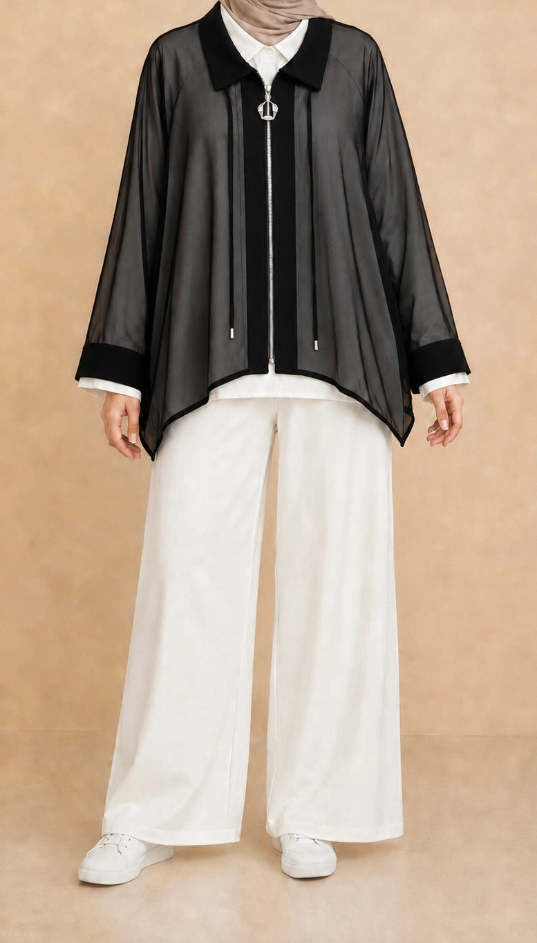 Two Piece Chiffon Shirt