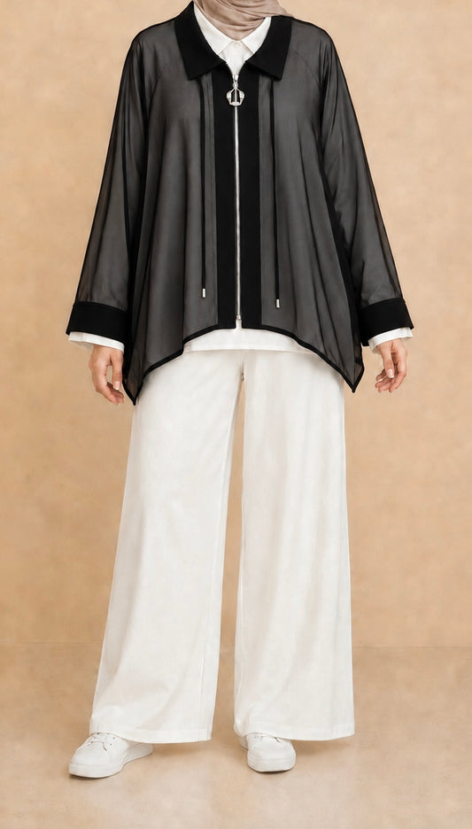 Two Piece Chiffon Shirt