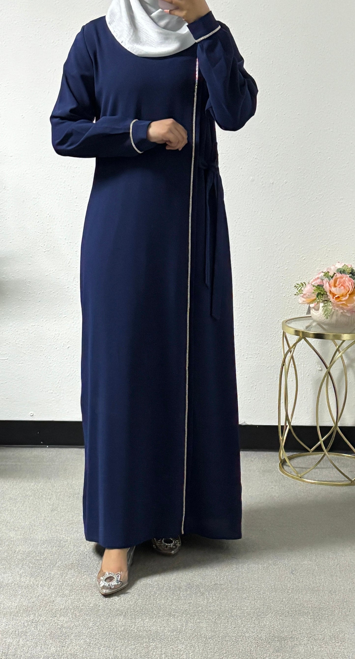 Beaded chiffon dress