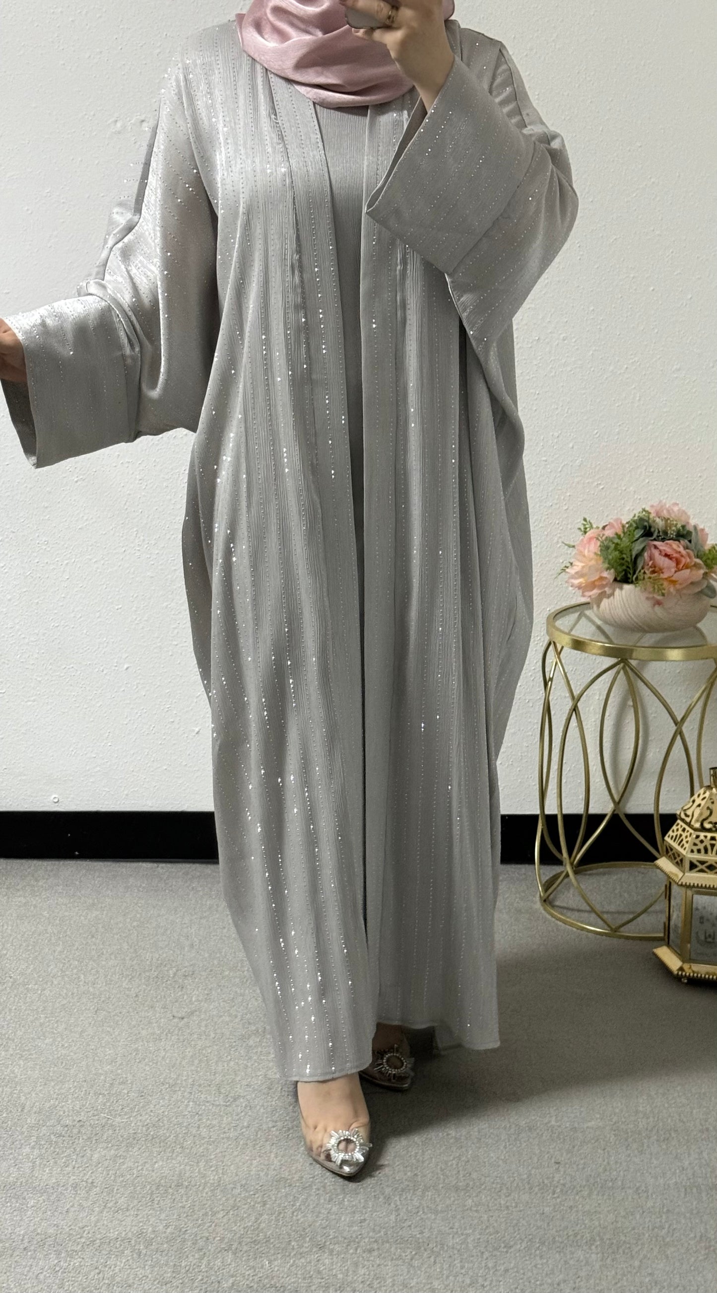 Fancy two-piece abaya