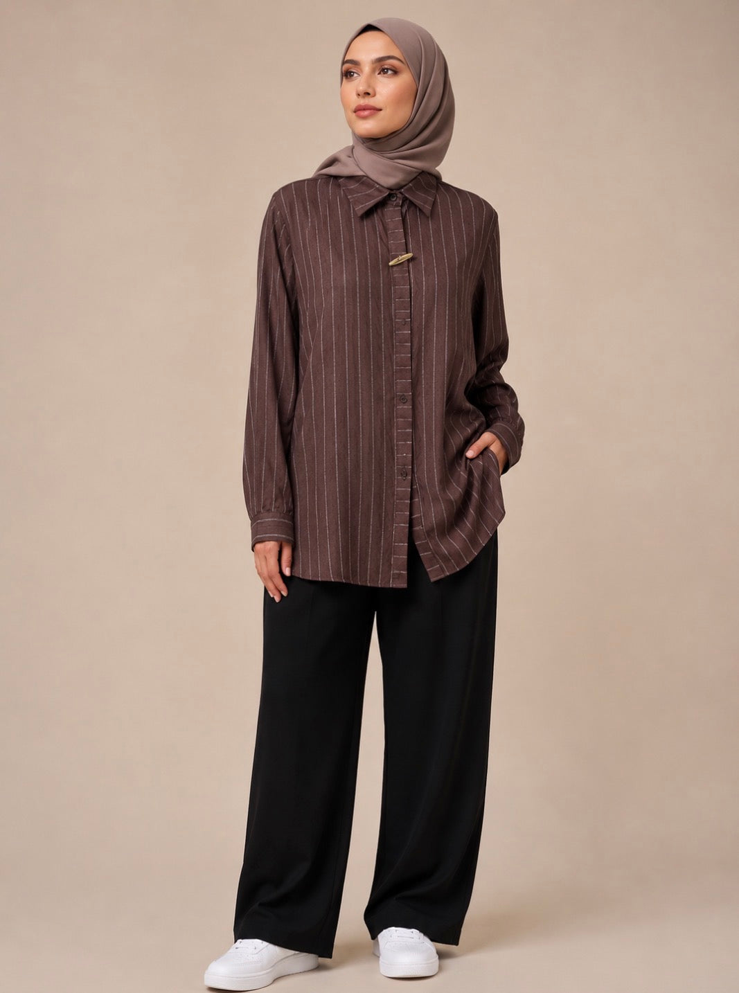 Striped Collar Shirt